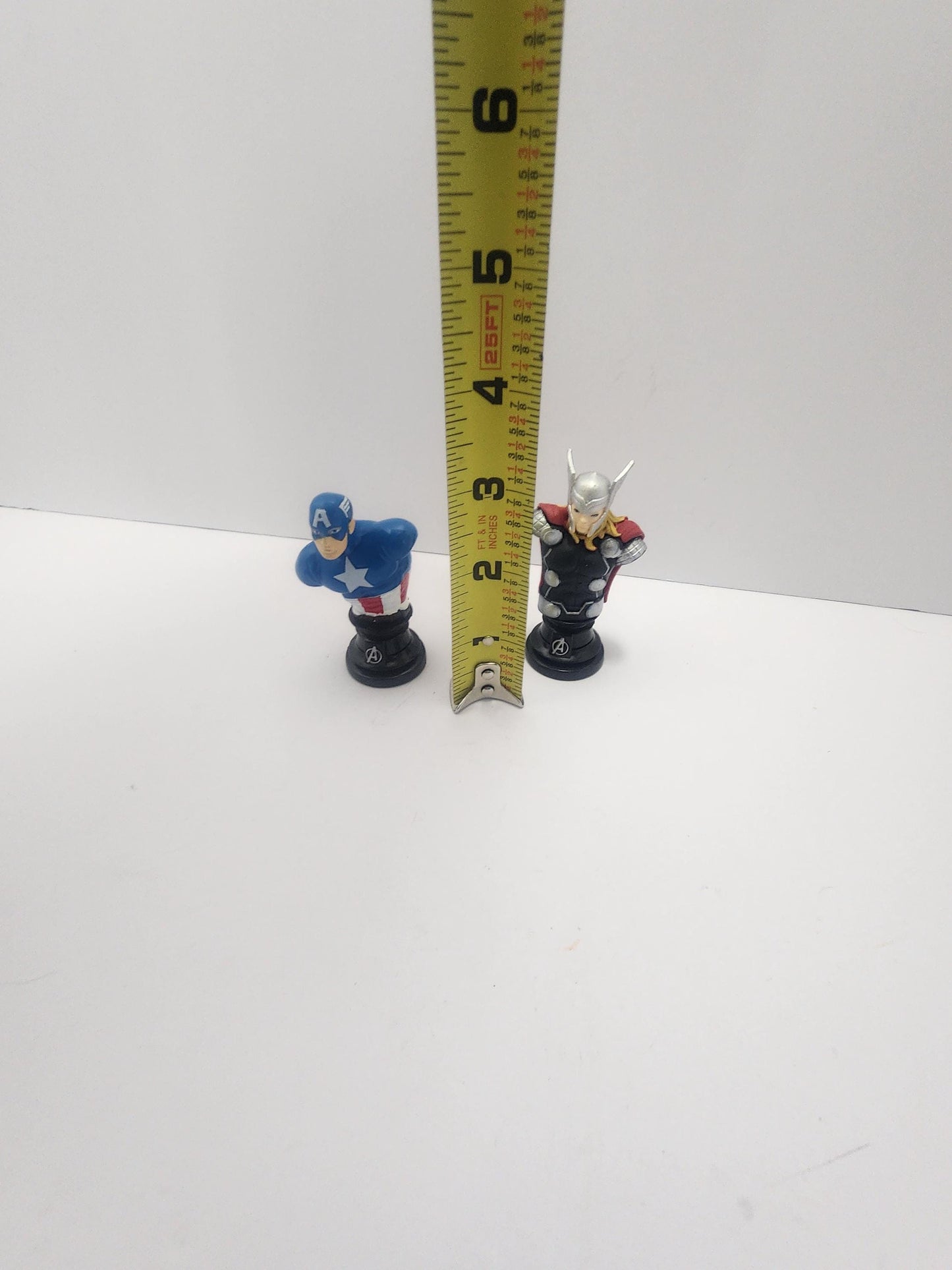 Captain America & Thor LOT Of 2 Marvel Toy Figures - Cake Toppers - Marvel - Marvel Gift - Marvel Toys - Captain America - Thor - Superheros