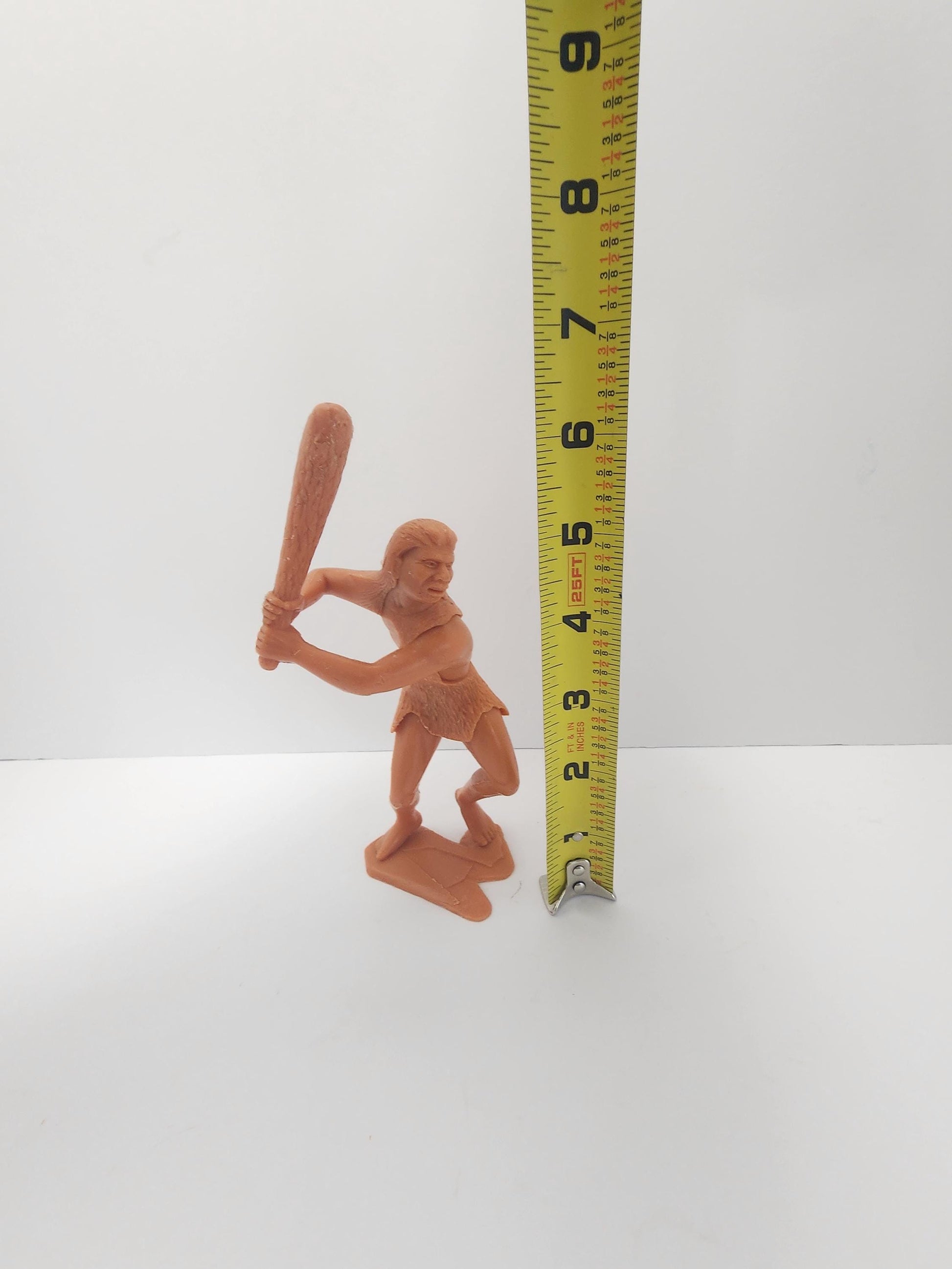 1964 Louis Marx 6.5" Caveman Baseball Figure - Prehistoric - Cavemen - Dinosaurs - MLb - Baseball - Baseball Toys - Cavemen Figures