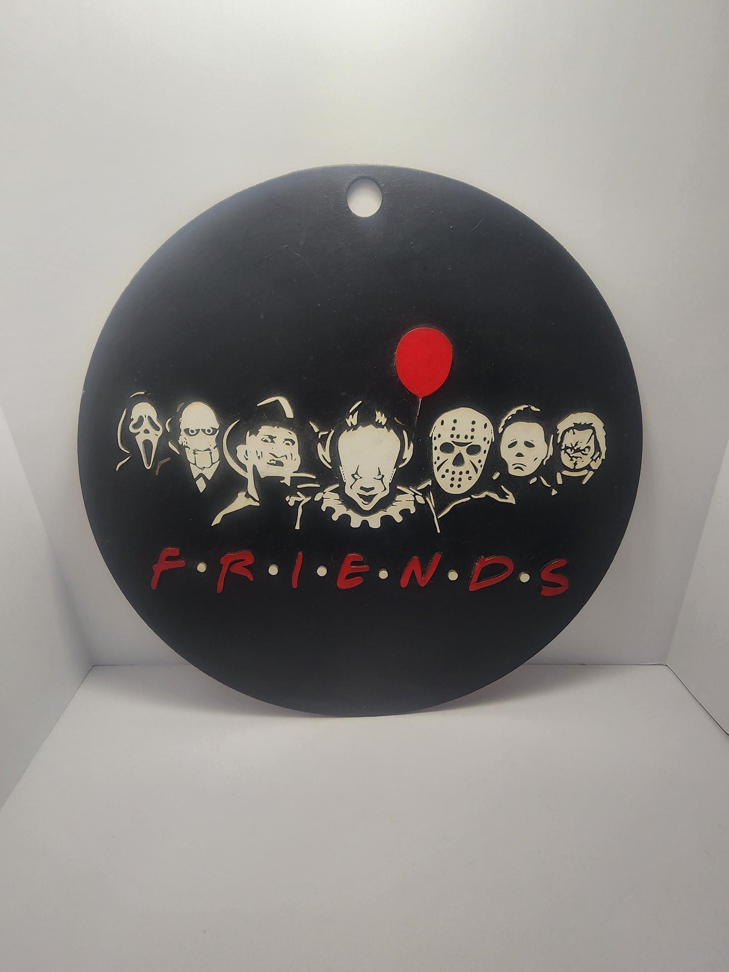 Horror Halloween Friends Decor Sign - Horror - Horror Movies - Friday The 13th - IT - Clowns - Halloween - Halloween Decor - Signs - Scary