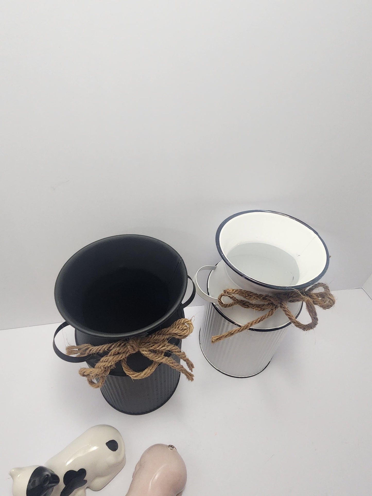 Farm Decor Animals & Milk Jug Vases - Farm - Farm Gifts - Farming - Farm Decor - Cows - Pigs - Milk Jug - Vases - Home Decor - Animals