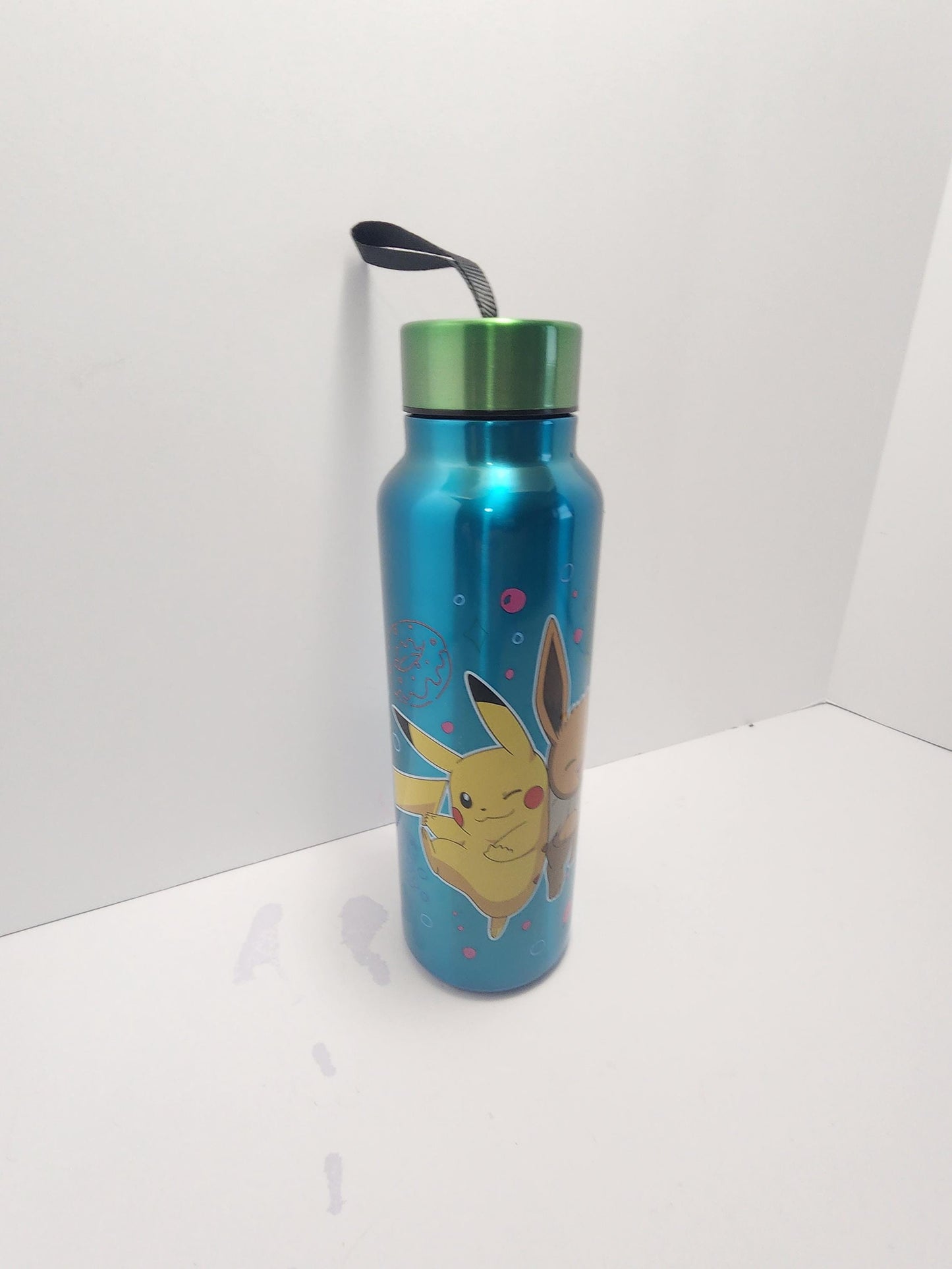Pikachu & Eevee Stainless Steel Unused Water Bottle - Tumblers - Water Bottle - Stainless Steel - Pokemon - Pikachu - Eeve - Pokemon Gifts