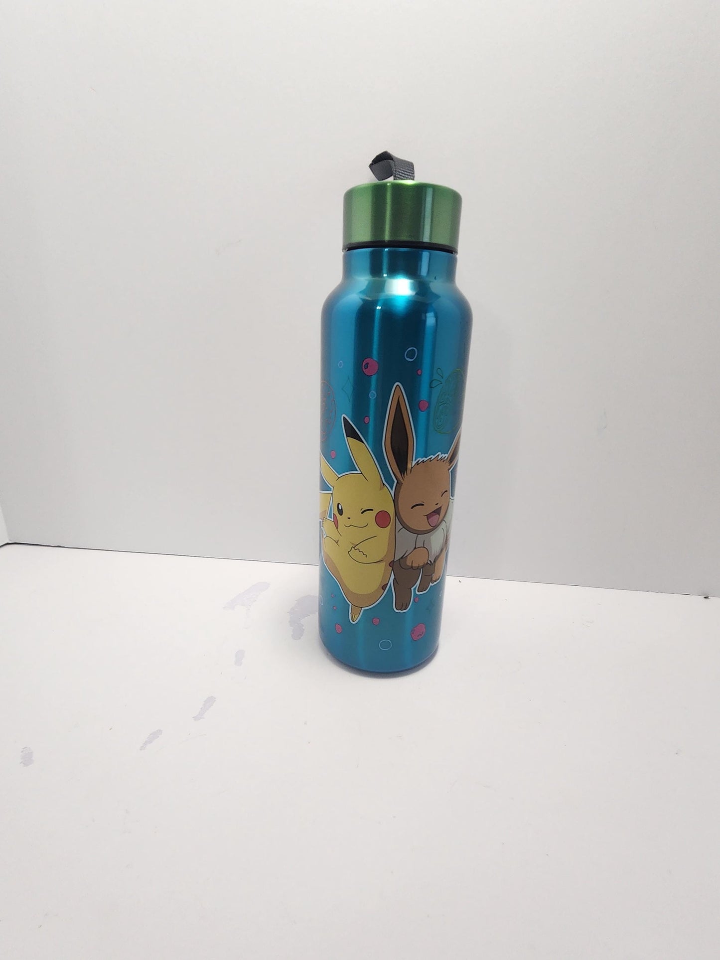 Pikachu & Eevee Stainless Steel Unused Water Bottle - Tumblers - Water Bottle - Stainless Steel - Pokemon - Pikachu - Eeve - Pokemon Gifts