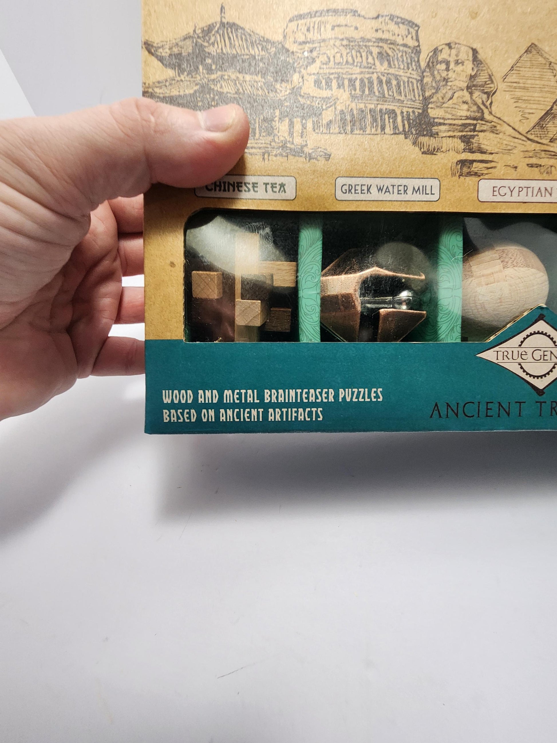 True Genius Ancient Treasures Brain Teasers and Games - Games - Family Games - Family Game Night - True Genius - Brain Teasers - Party Games