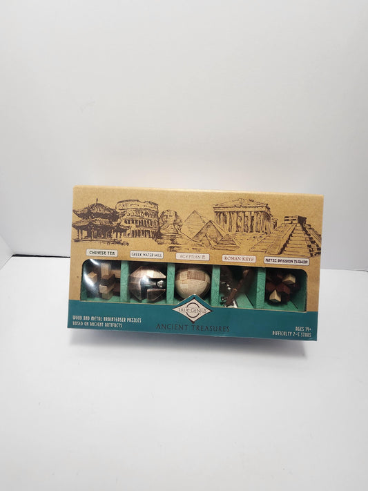 True Genius Ancient Treasures Brain Teasers and Games - Games - Family Games - Family Game Night - True Genius - Brain Teasers - Party Games