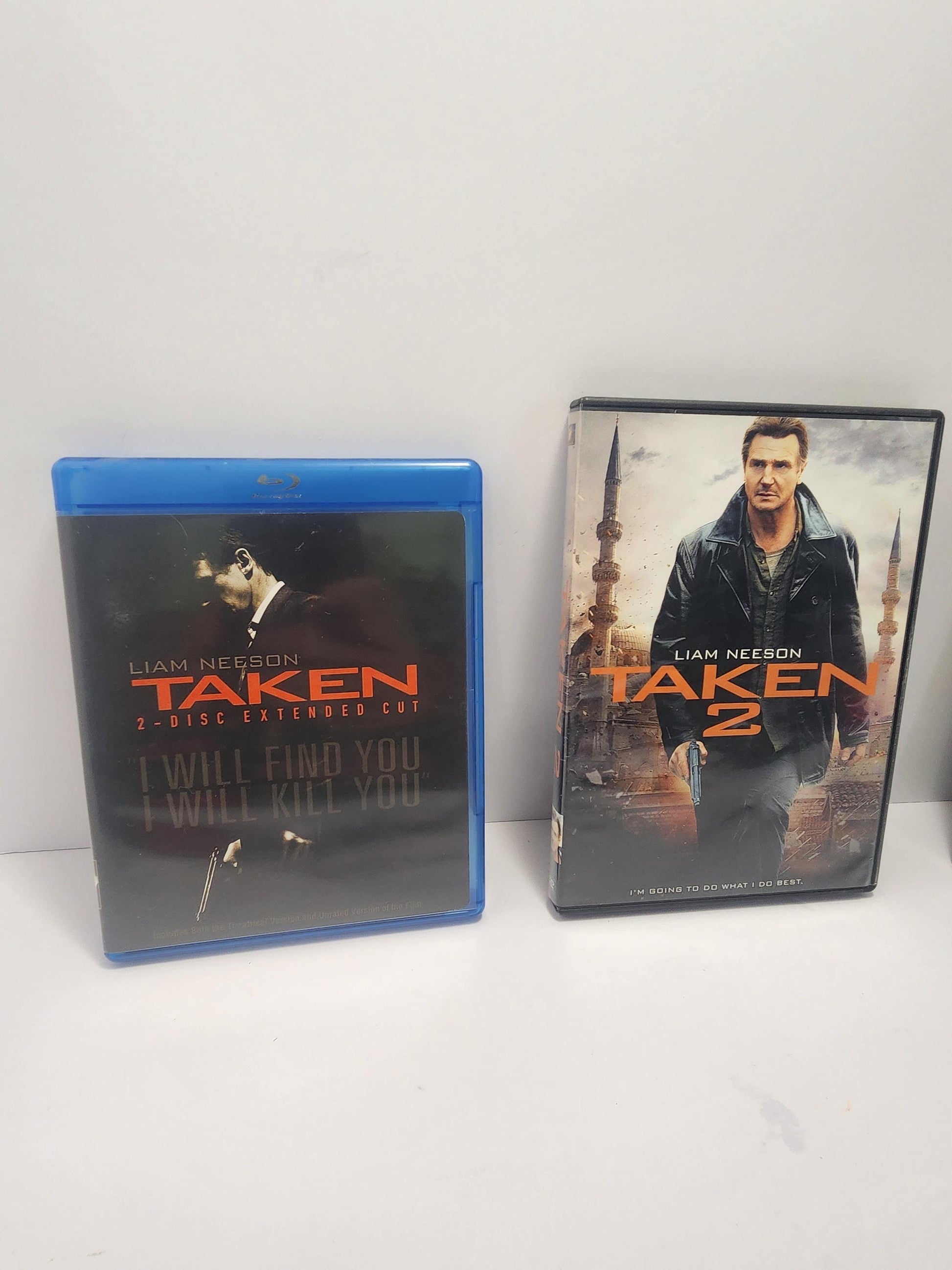 Liam Neeson Taken 1 2 3 Full Collection With 1 Blue Ray - Liam Neeson - Taken - Taken Movie - Movies - Movie Set - Dvds - Blueray - Movies