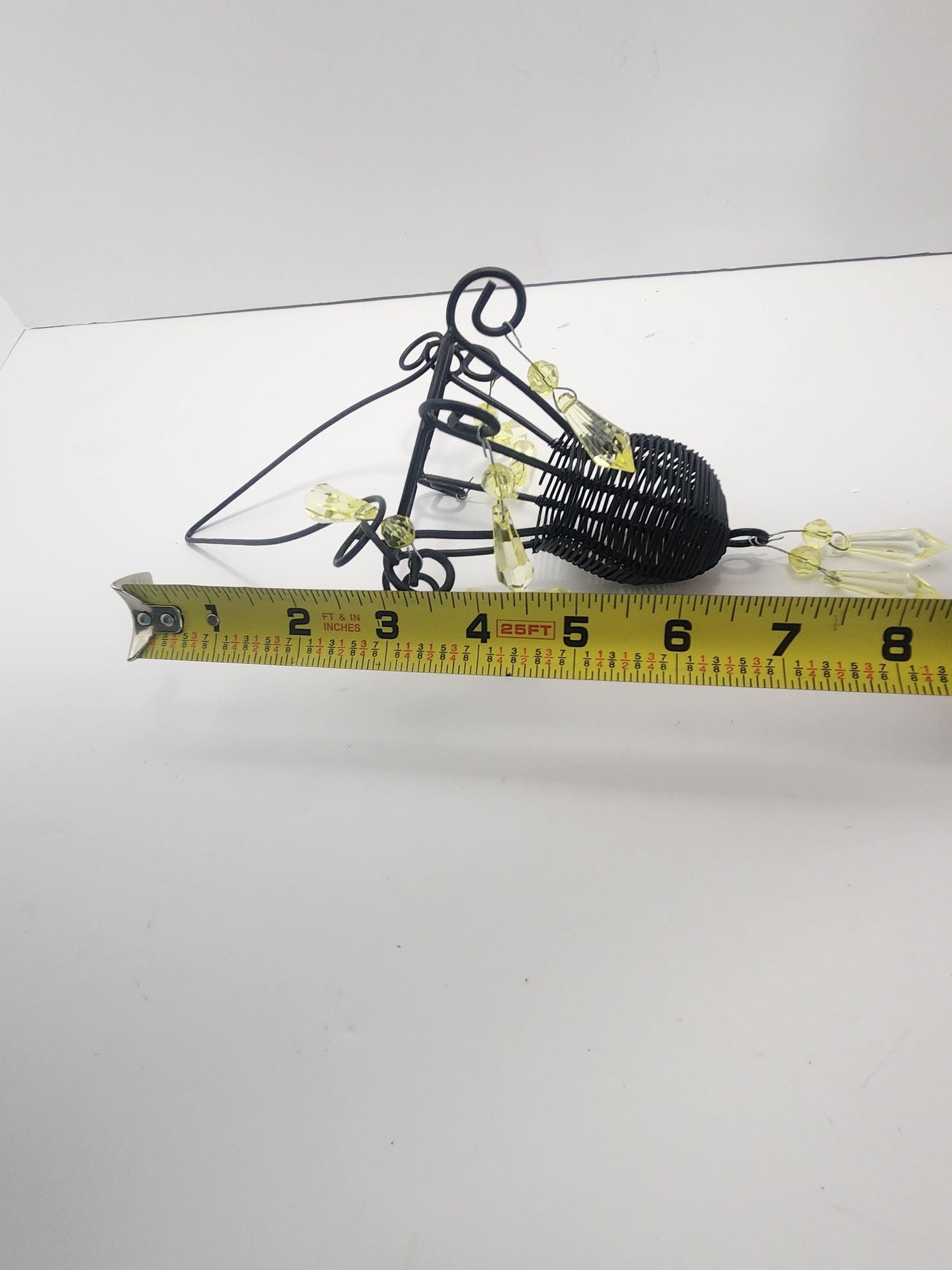 Black Hanging Candle Holder Chandelier With Gems - Hanging Decor - Wall Hanging - Decof - Chandelier - Candles - Candle Holders - Tealights