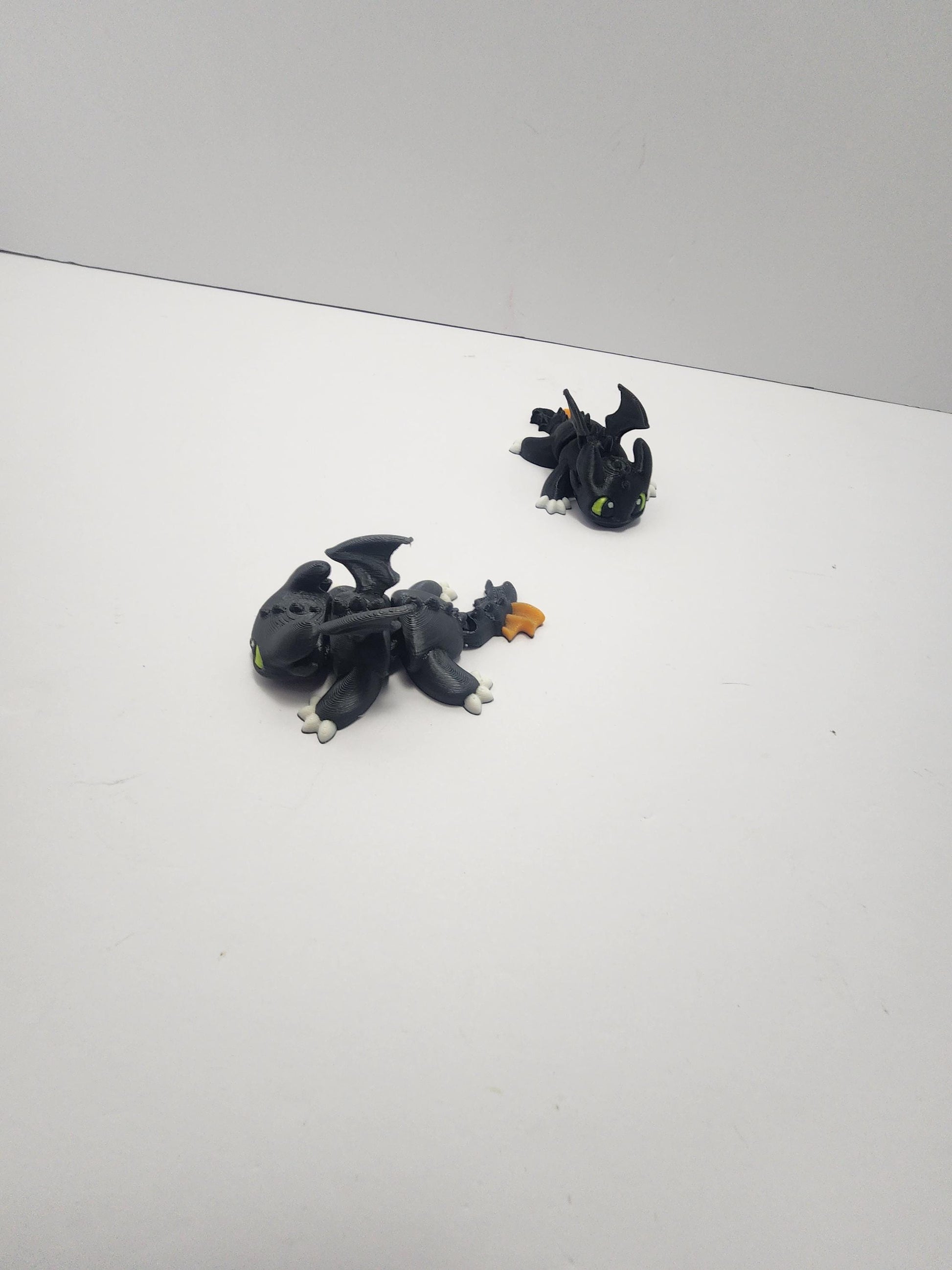 How To Train Your Dragon Homemade Toothless Moveable 3D Printed Figure - Dragons - Toothless - How To Train Your Dragon - Dragon Figures