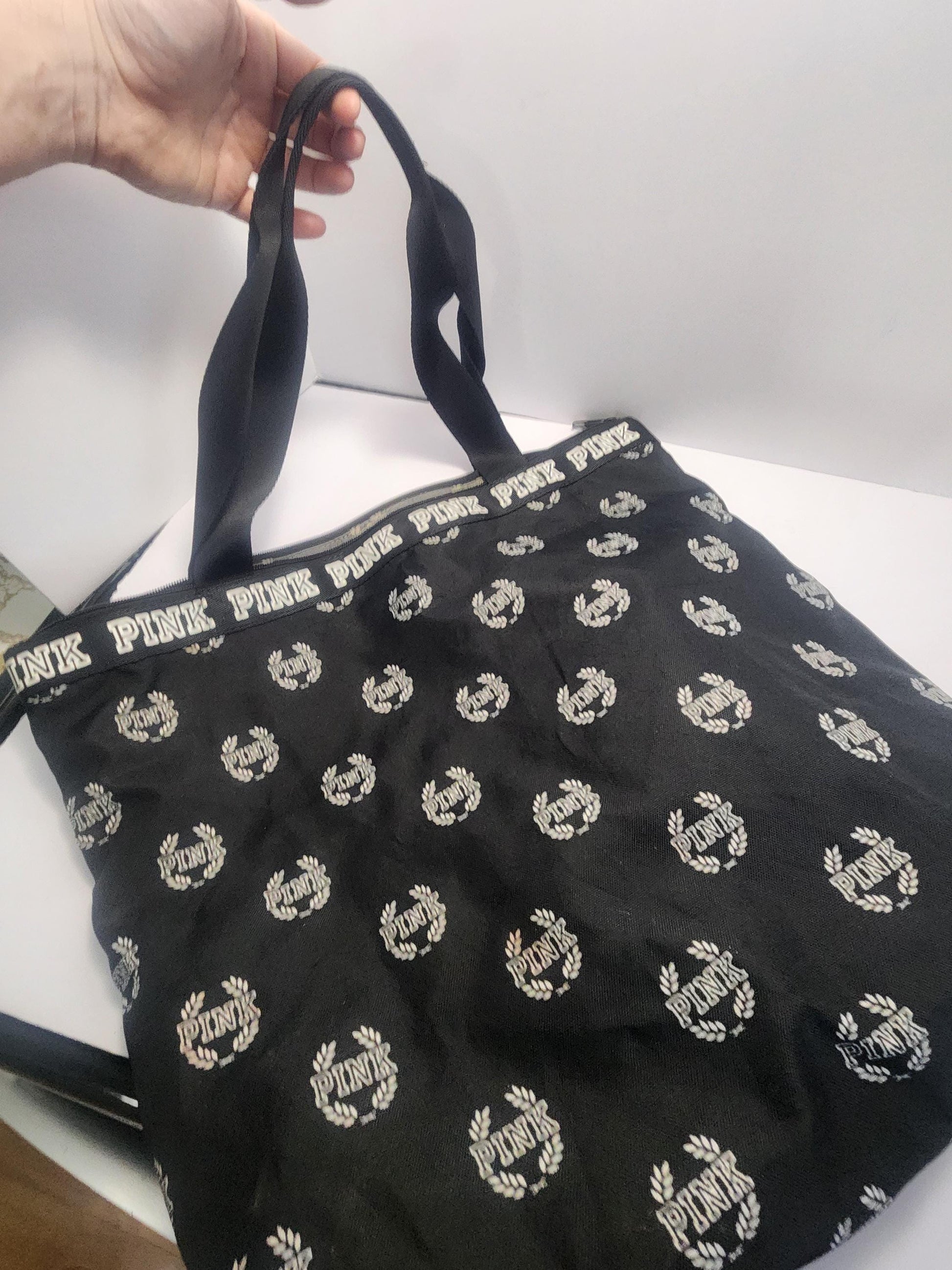 Pink Victoria Secret Tote Bag - Totes - Bags - Tote Bag - Womens Bags - Gift For Women - Shoulder Bags - Big Bags - Gift For Her - Victoria