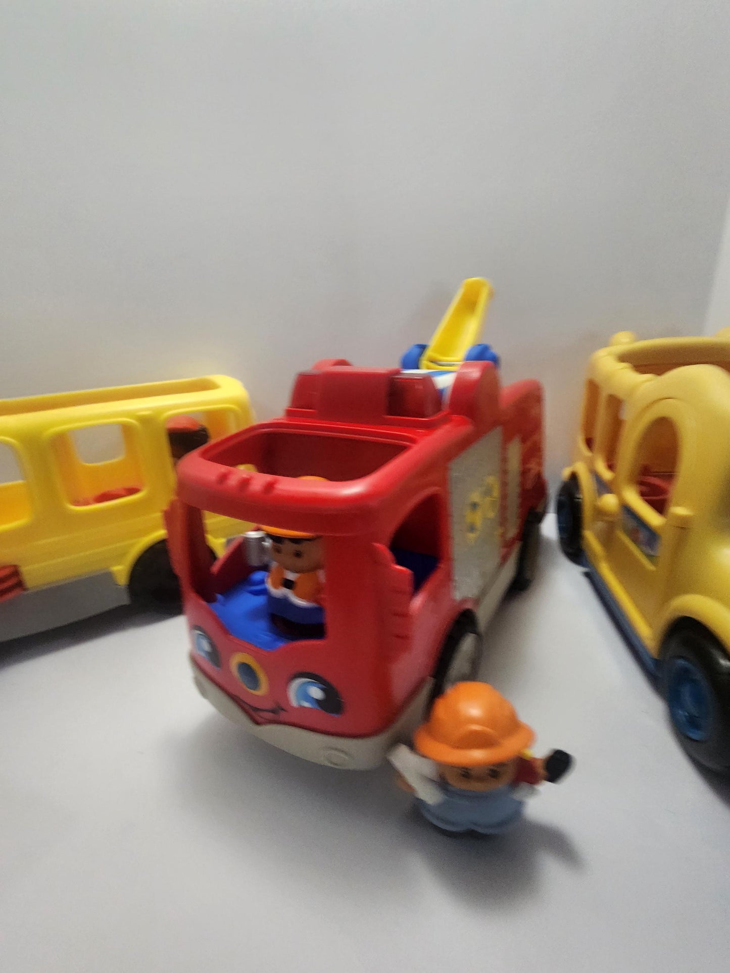 Fisher Price Vintage Little People Vehicles & Playsets - Pretend Play - School Bus - Little People - Fisher Price - Firetruck - Construction