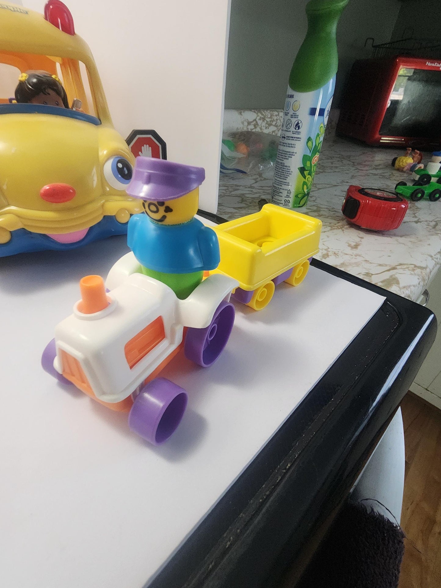 Fisher Price Vintage Little People Vehicles & Playsets - Pretend Play - School Bus - Little People - Fisher Price - Firetruck - Construction