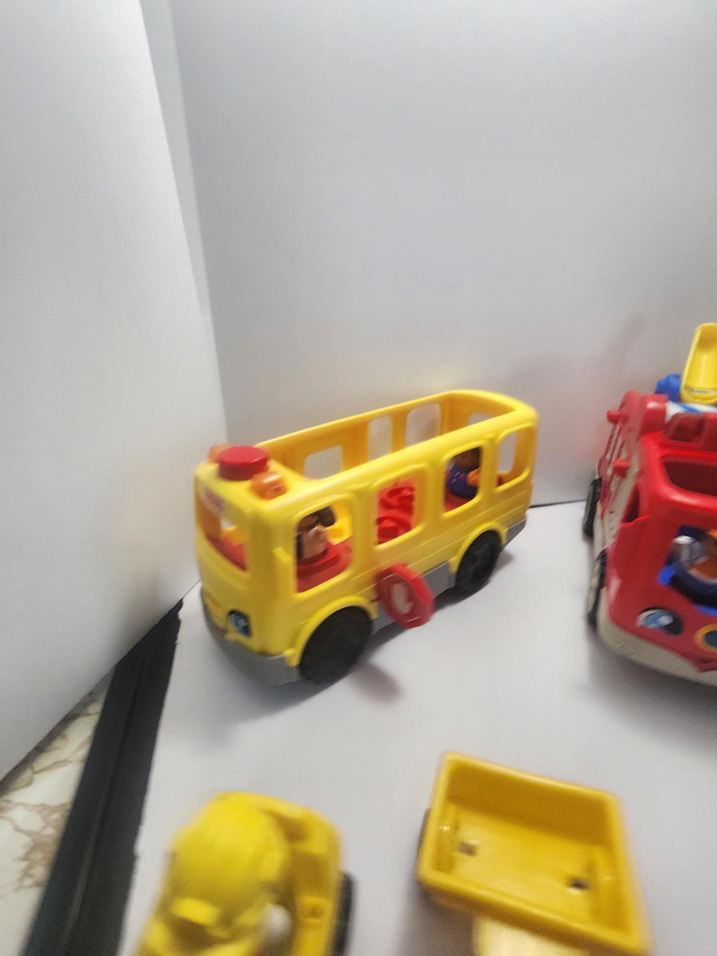 Fisher Price Vintage Little People Vehicles & Playsets - Pretend Play - School Bus - Little People - Fisher Price - Firetruck - Construction
