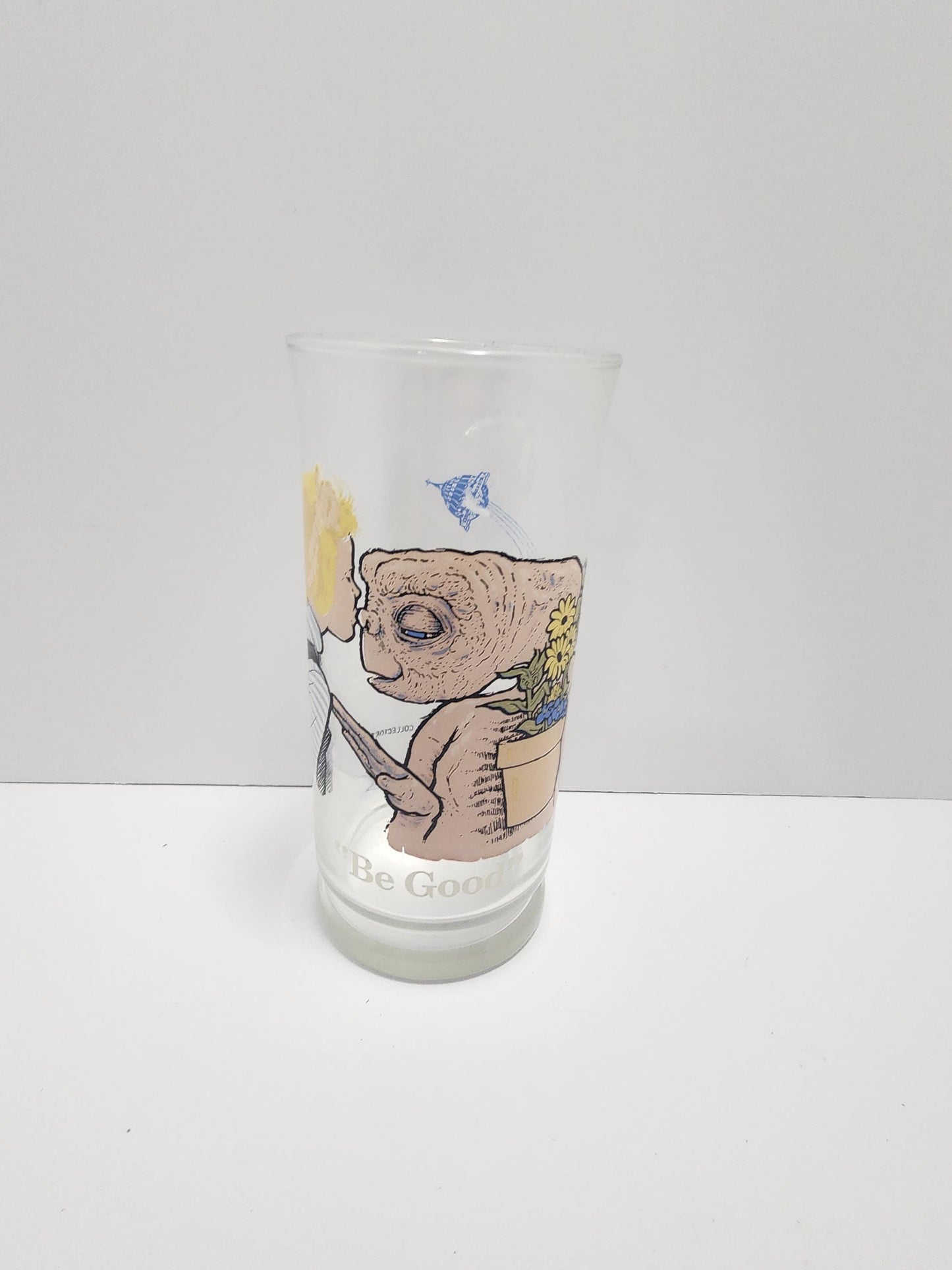 1982 E.T Universal City Studios Pizza Hut Collectors Glass Alien Vintage - ET Glasses - Pizza Hut Glasses - Collectable Glass