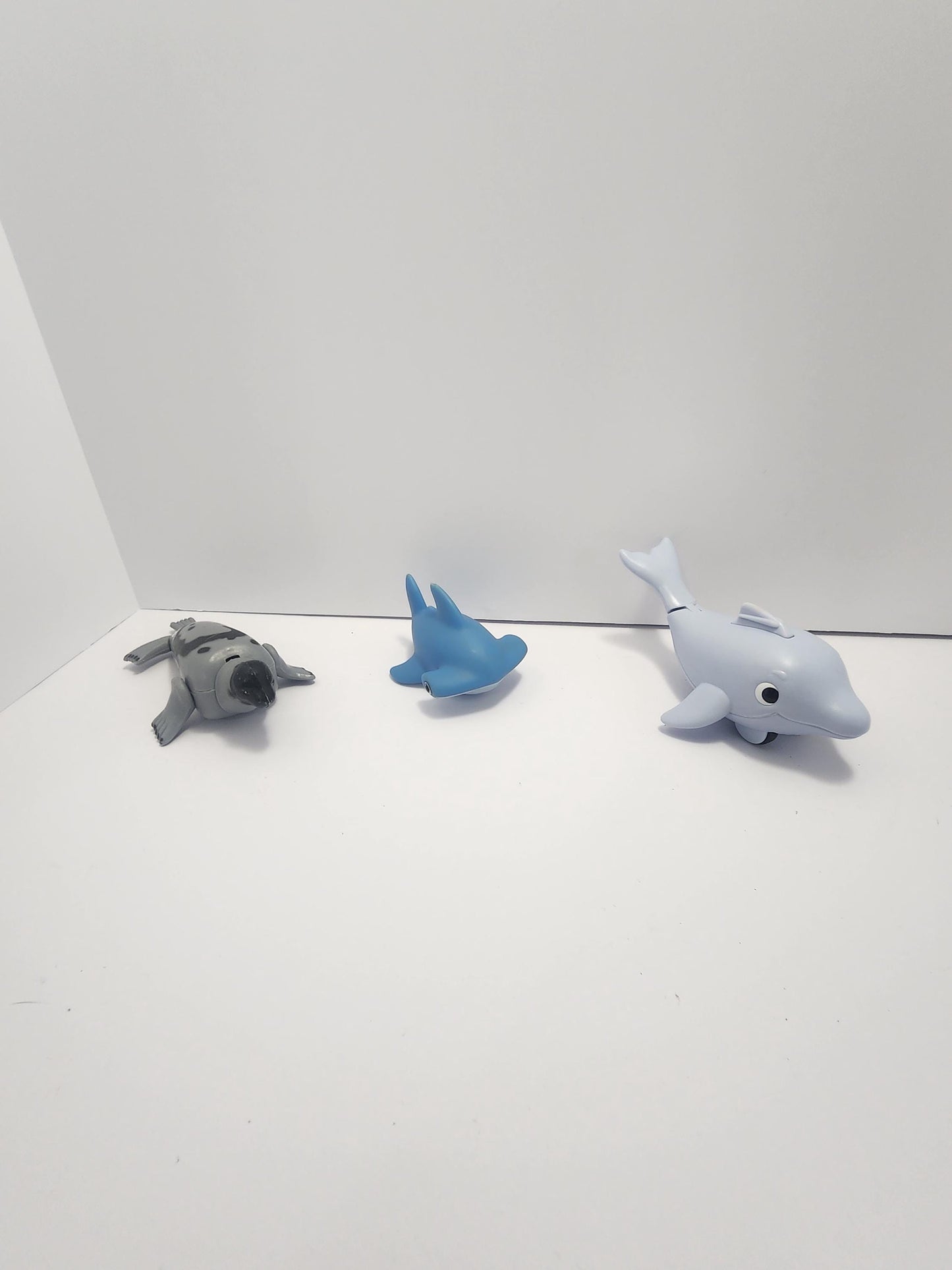 Marine Vintage Toy Animals - Bath Toys - Munchkin - Seal - Sharks - Dolphins - Pretend Play - Vintage Toys