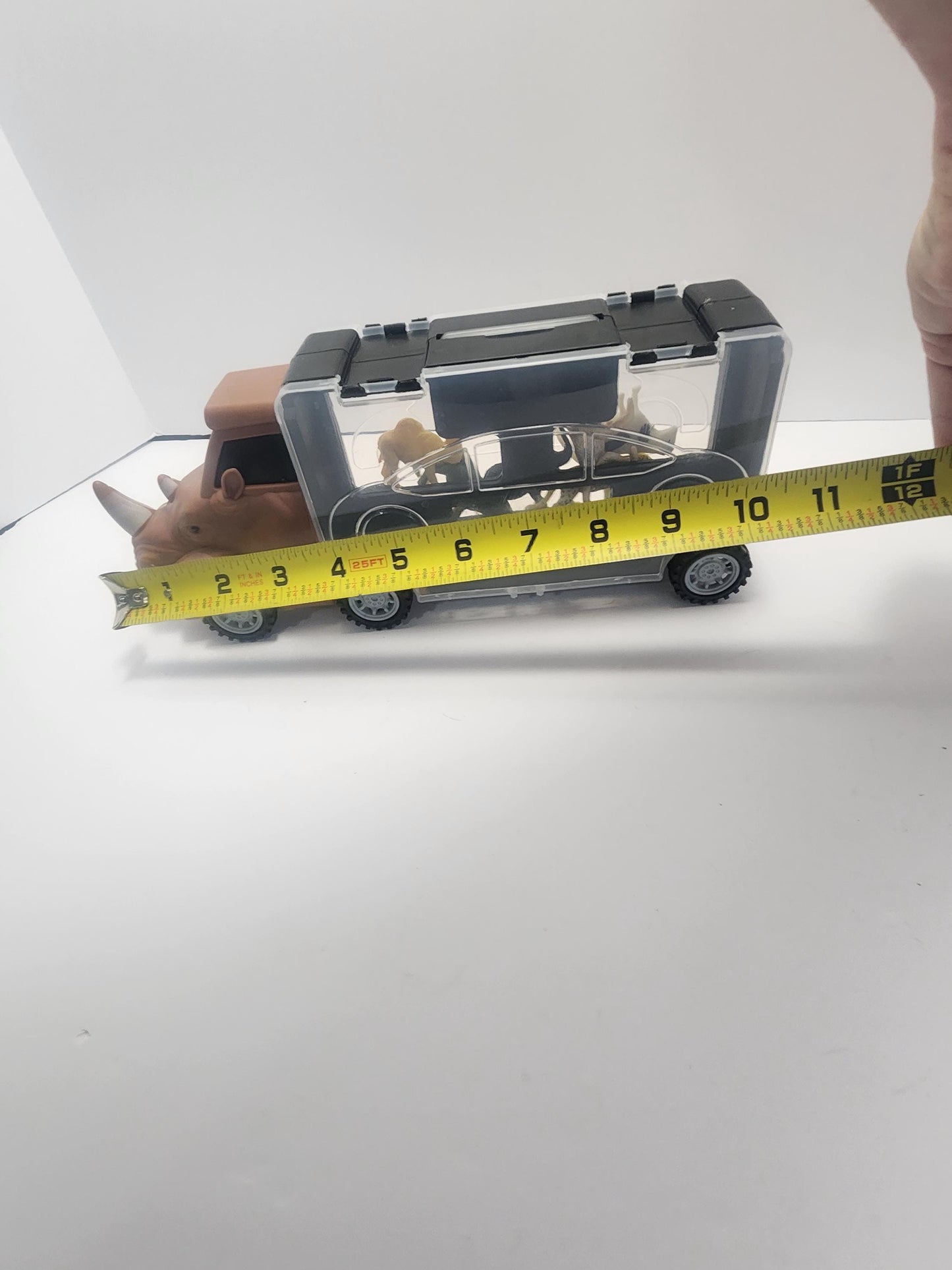 Cocobaby Coop Rhino Truck Animal Transport Playset - Animals - Pretend Play - Playset - Semi - Hauler - Toy Trucks - Safari Animals - Toy Ca