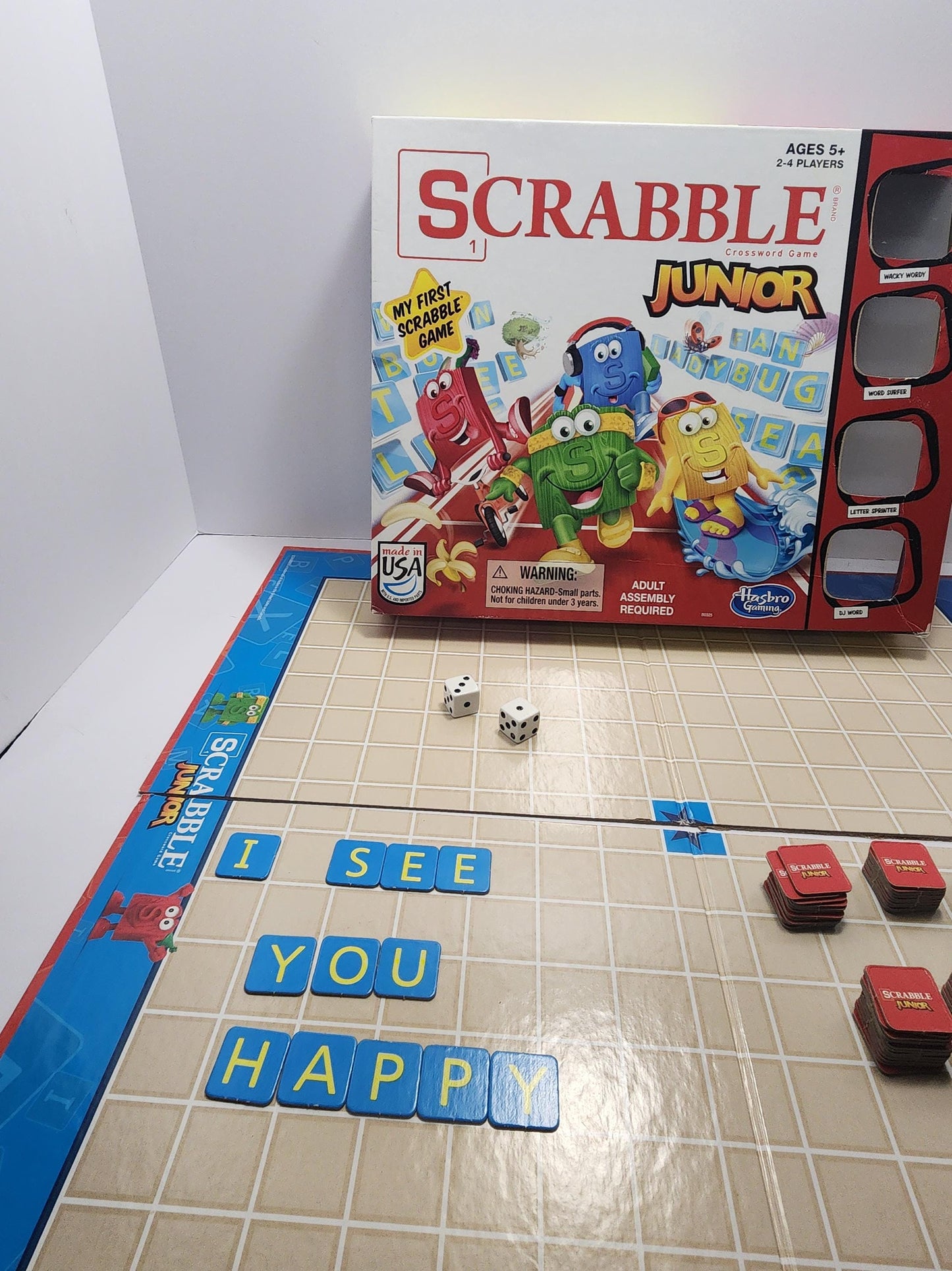 Scrabble Junior By Hasbro Board Game - Hasbro - Hasbro Games - Board Games - Kids Games - Family Games - Family Game Night - Scrabble