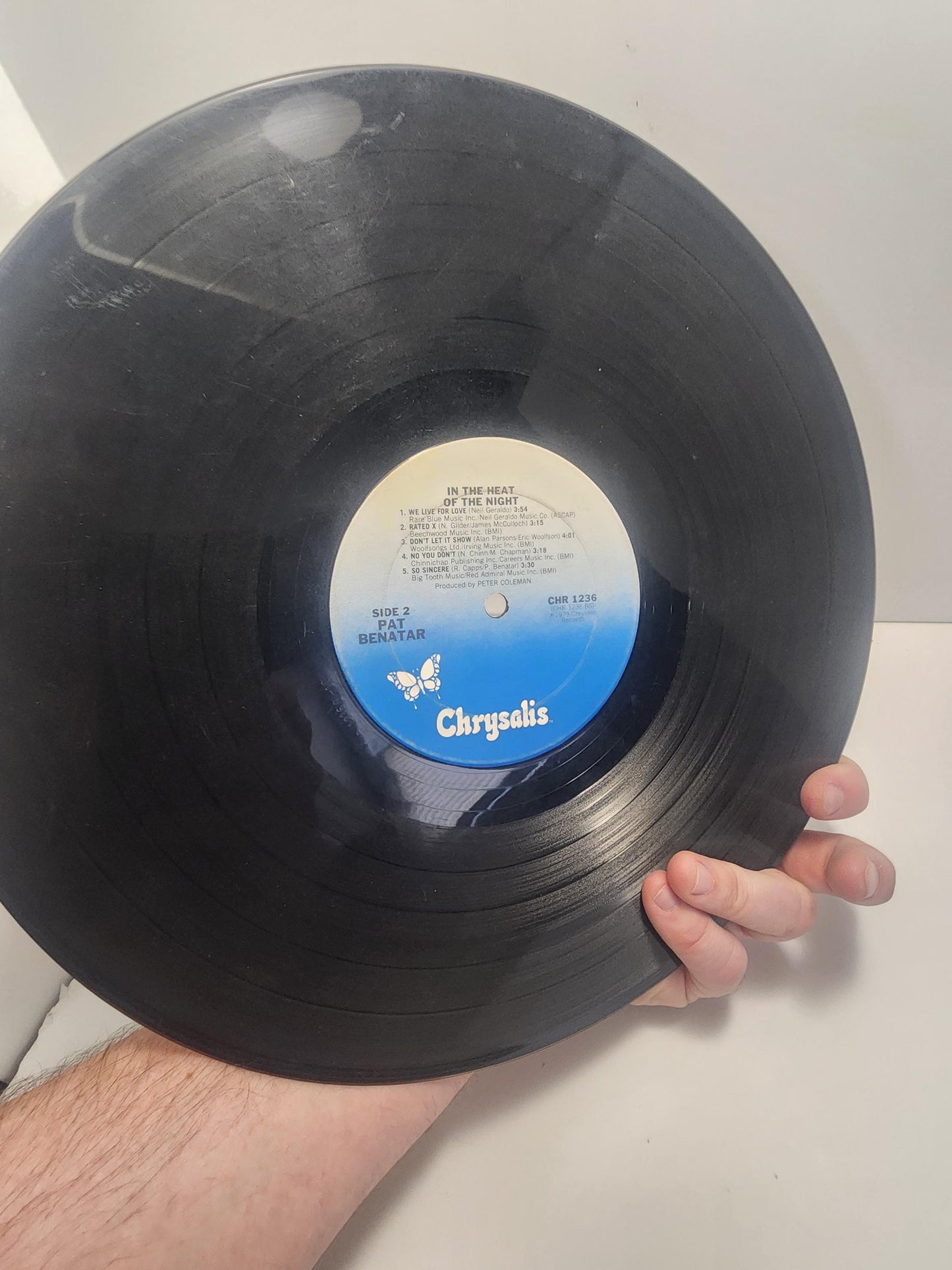 Pat Benetar In The Heat Of The Night Vintage 1980s Vinyl LP Record - Pat Benatar - In The Heat Of The Night - Heat Of The Night - Vinyl