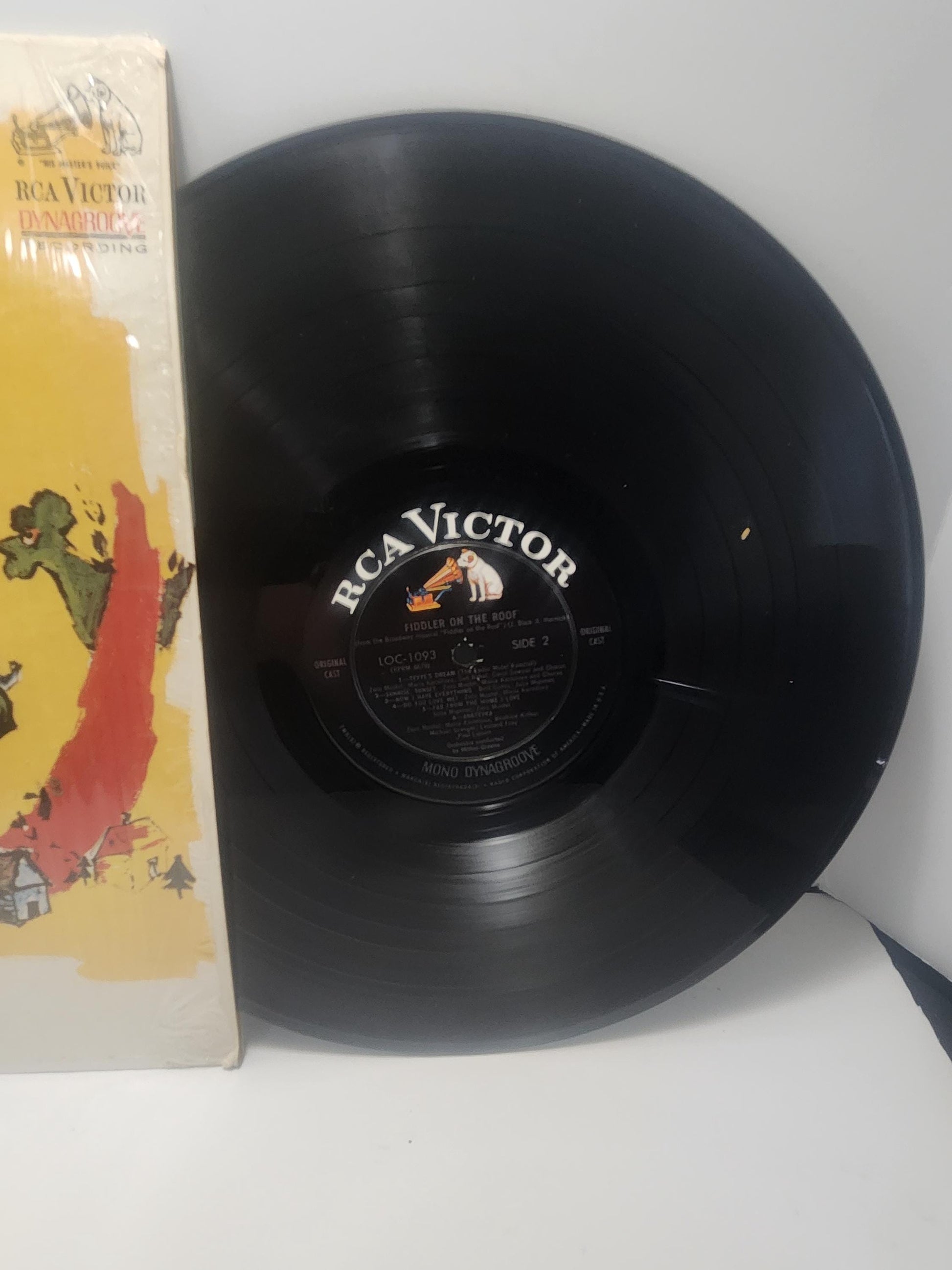 Fiddler On The Roof Orginal Broadway Zero Mostel Vintage Vinyl LP Record - Records - LP Records - Vinyl - Vinyl Records - Fiddler On The Roo