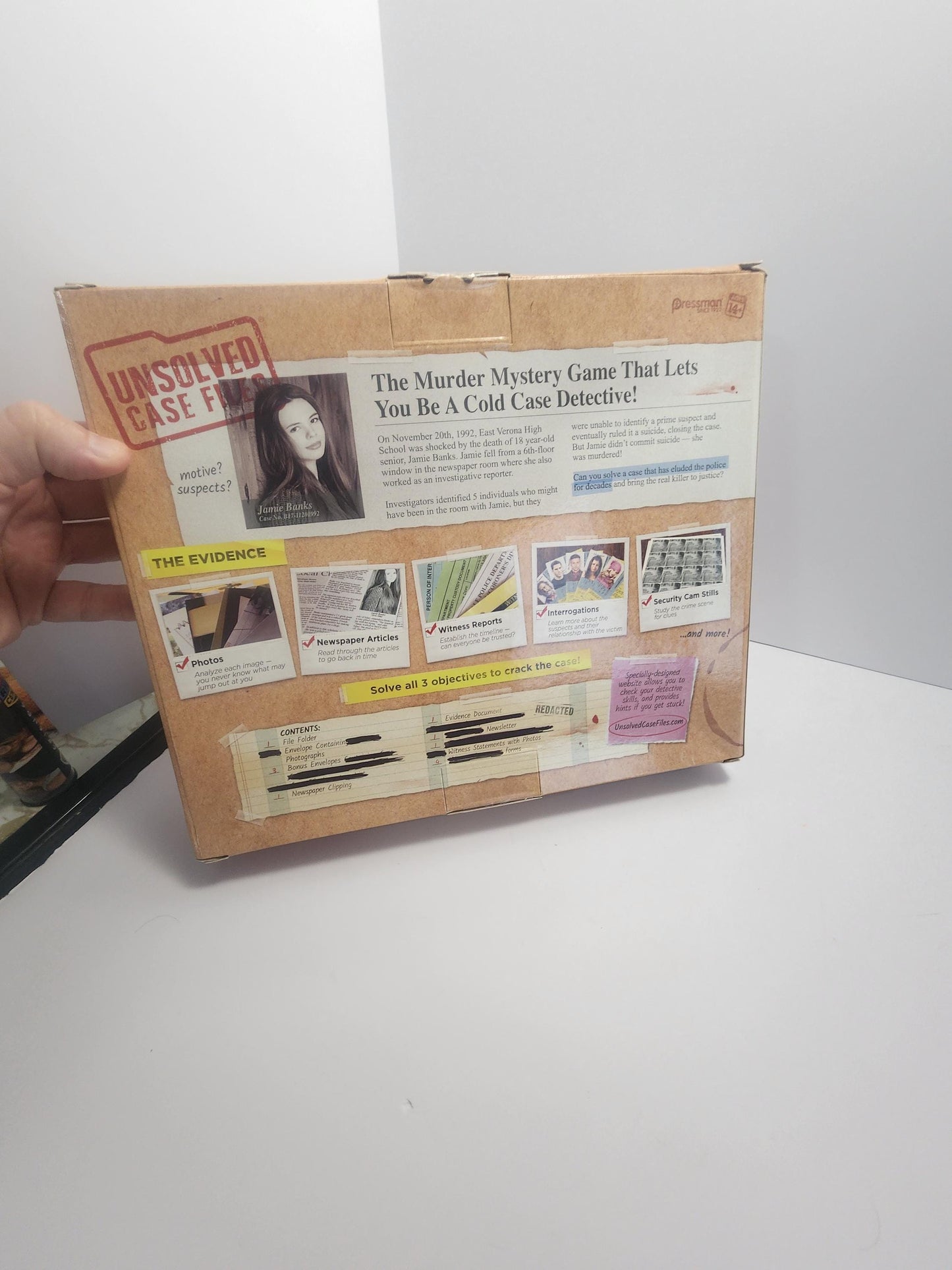 Pressman Game Unsolved Case Files Avery Gardener - Avery Gardener - Case Files - Mystery - Mystery Games - Family Game Night - Family Games