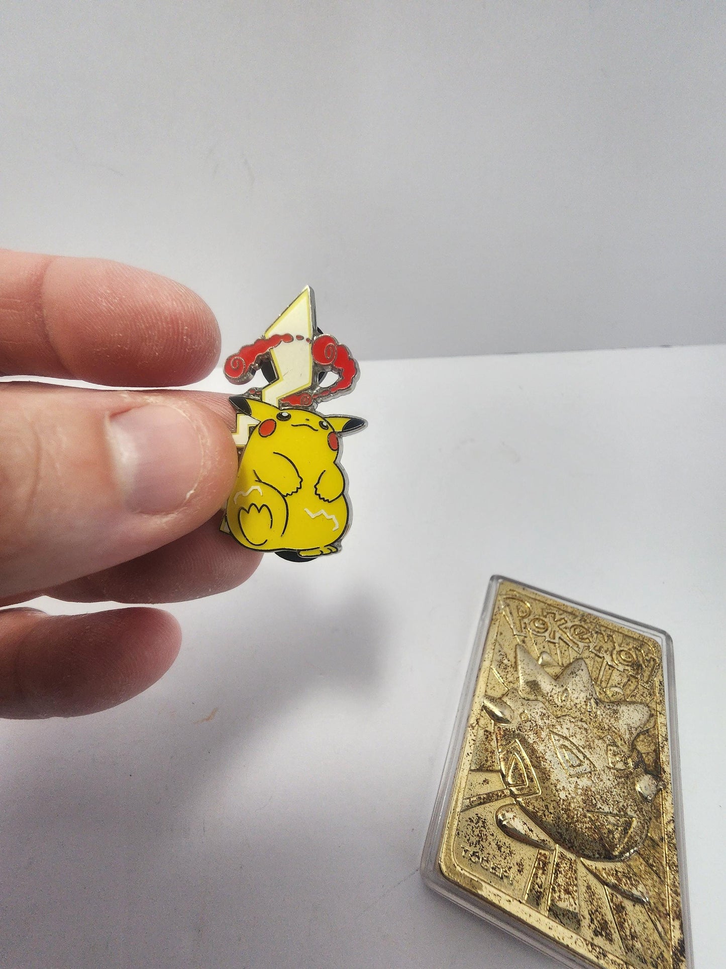 Pokemon Togepi 24k Gold Card OR Pikachu Gigantimax Collectable Pin - Collectable Pins - Pikachu - Togepi - 24k Gold - Pokemon Cards - Toys