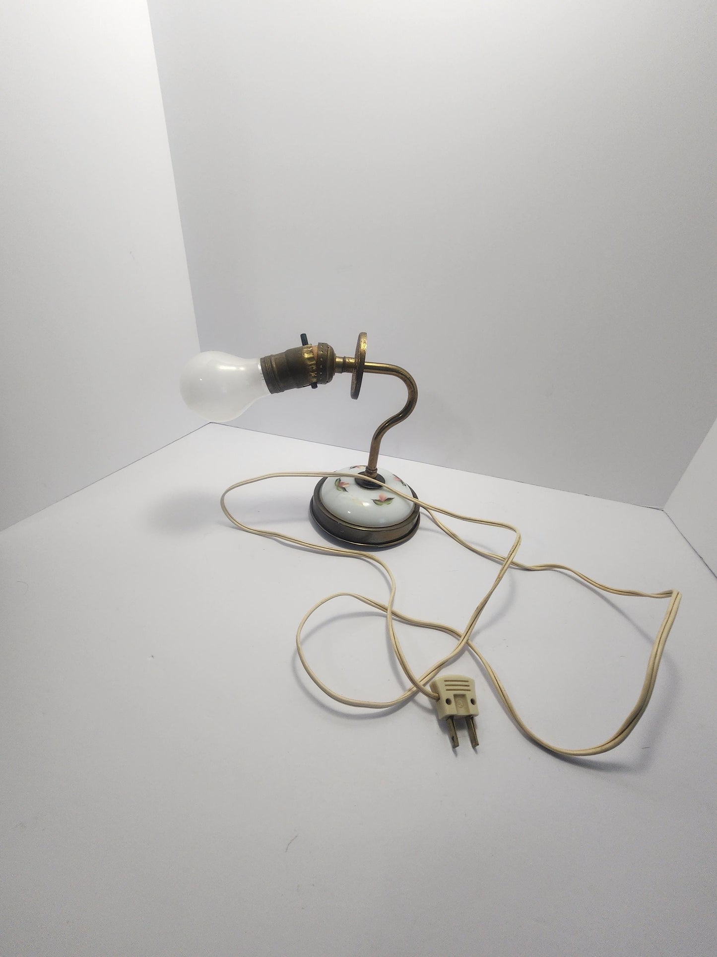 Rare Antique 1970s Industrial Brass Lamp Light Wall Hanging Possible - Industrial Lamps - Lamps - Lights - Antiques - Antique Lights - Wall