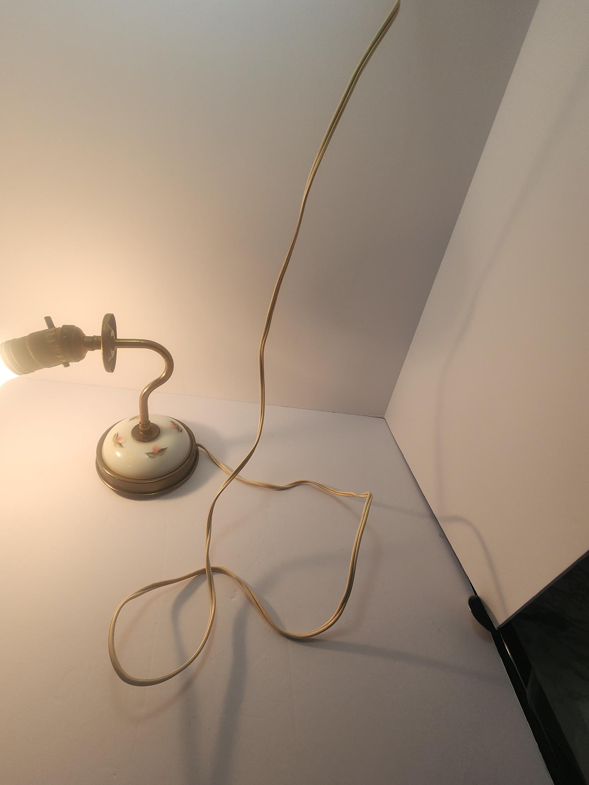 Rare Antique 1970s Industrial Brass Lamp Light Wall Hanging Possible - Industrial Lamps - Lamps - Lights - Antiques - Antique Lights - Wall