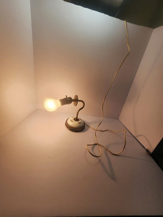 Rare Antique 1970s Industrial Brass Lamp Light Wall Hanging Possible - Industrial Lamps - Lamps - Lights - Antiques - Antique Lights - Wall