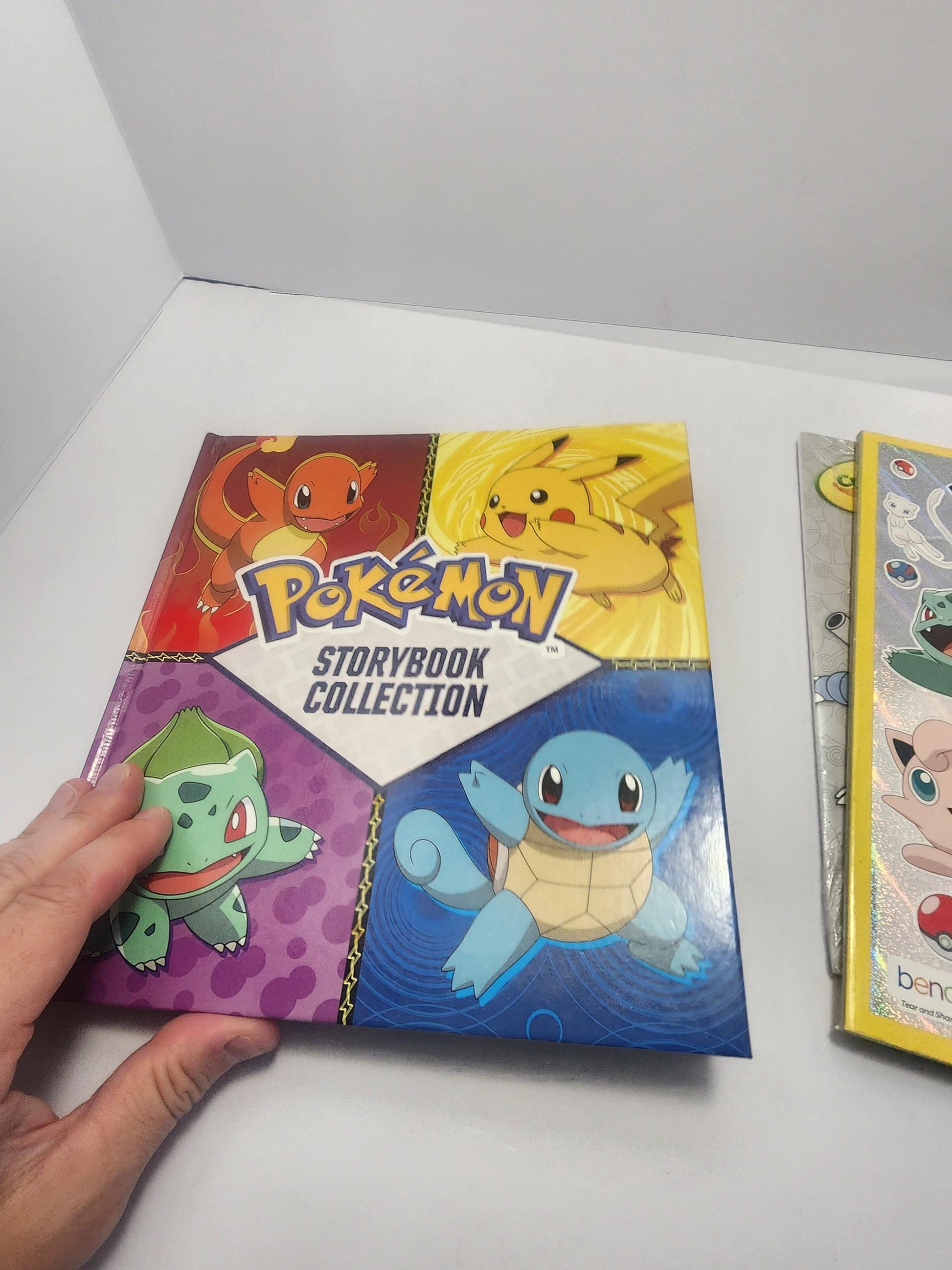 Pokemon LOT Of 3 Coloring Books Story Book and Poster - Posters - Tcg - Pokemon - Pokemon Gifts - Coloring Books - Story Books - Pokemons