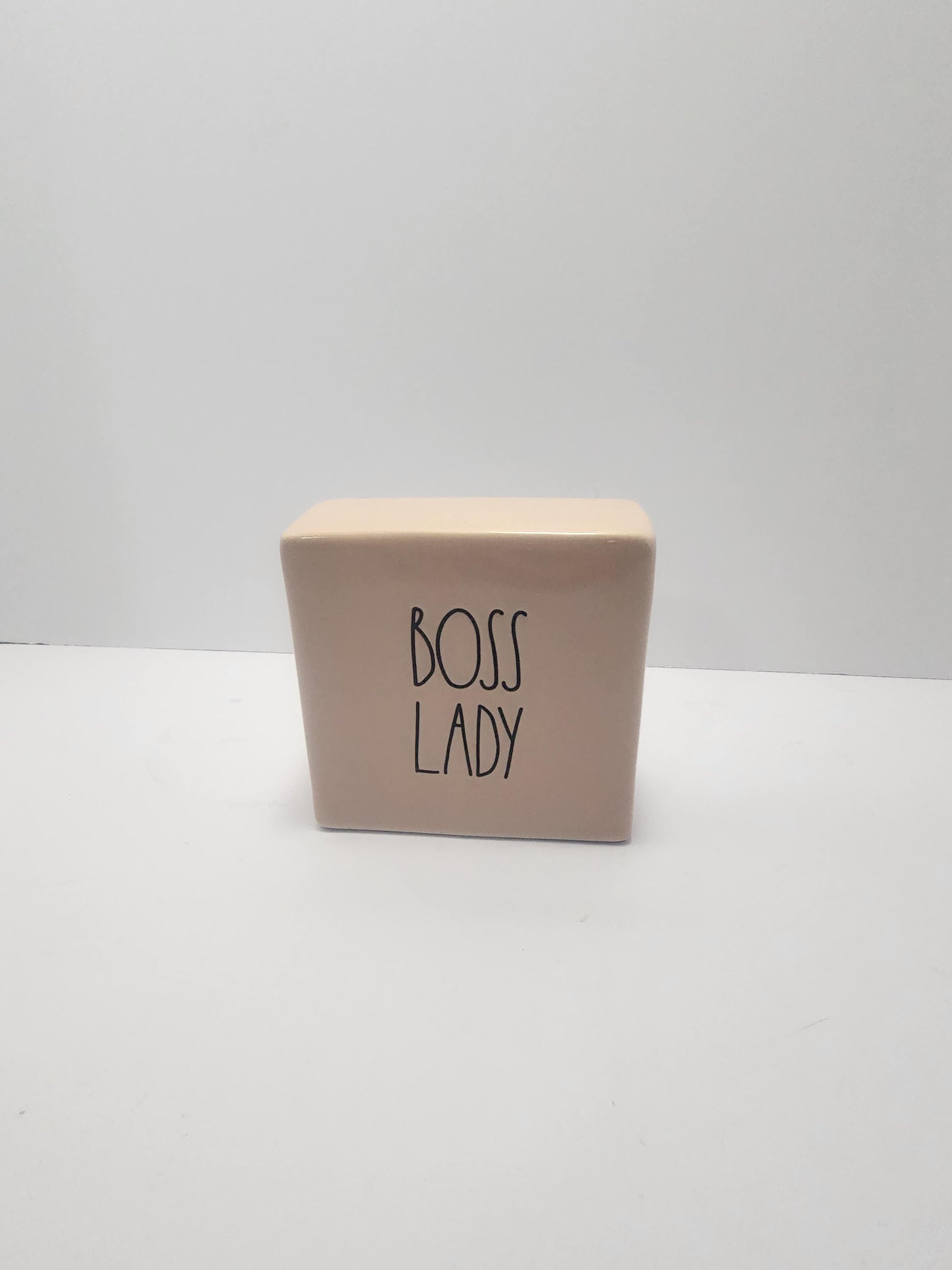 Rae Dunn Ceramic Boss Lady Decor - Decor - Home Decor - Office - Office Decor - Desk - Work Desk - Rae Dunn - Boss - Gifts For Boss