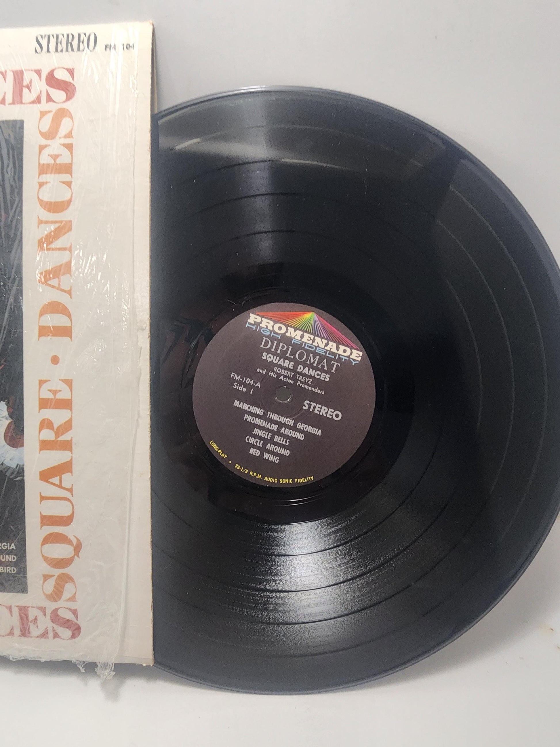 Square Dancers 1980s High Fidelity Vinyl Record - Jingle Bells - Red Wing - Square Dance - Vinyl - LP Records - Records - Music - Vintage