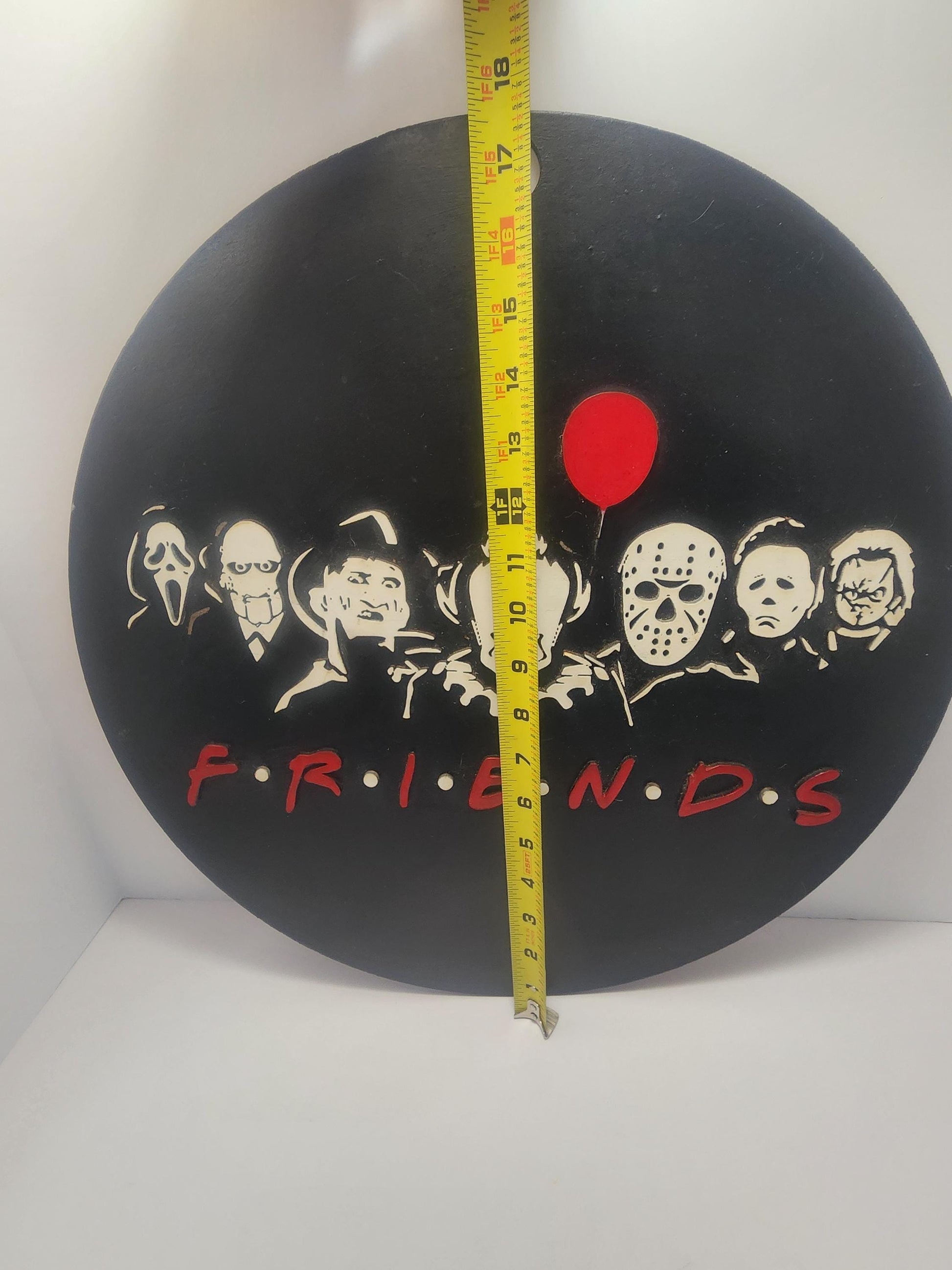 Horror Halloween Friends Decor Sign - Horror - Horror Movies - Friday The 13th - IT - Clowns - Halloween - Halloween Decor - Signs - Scary