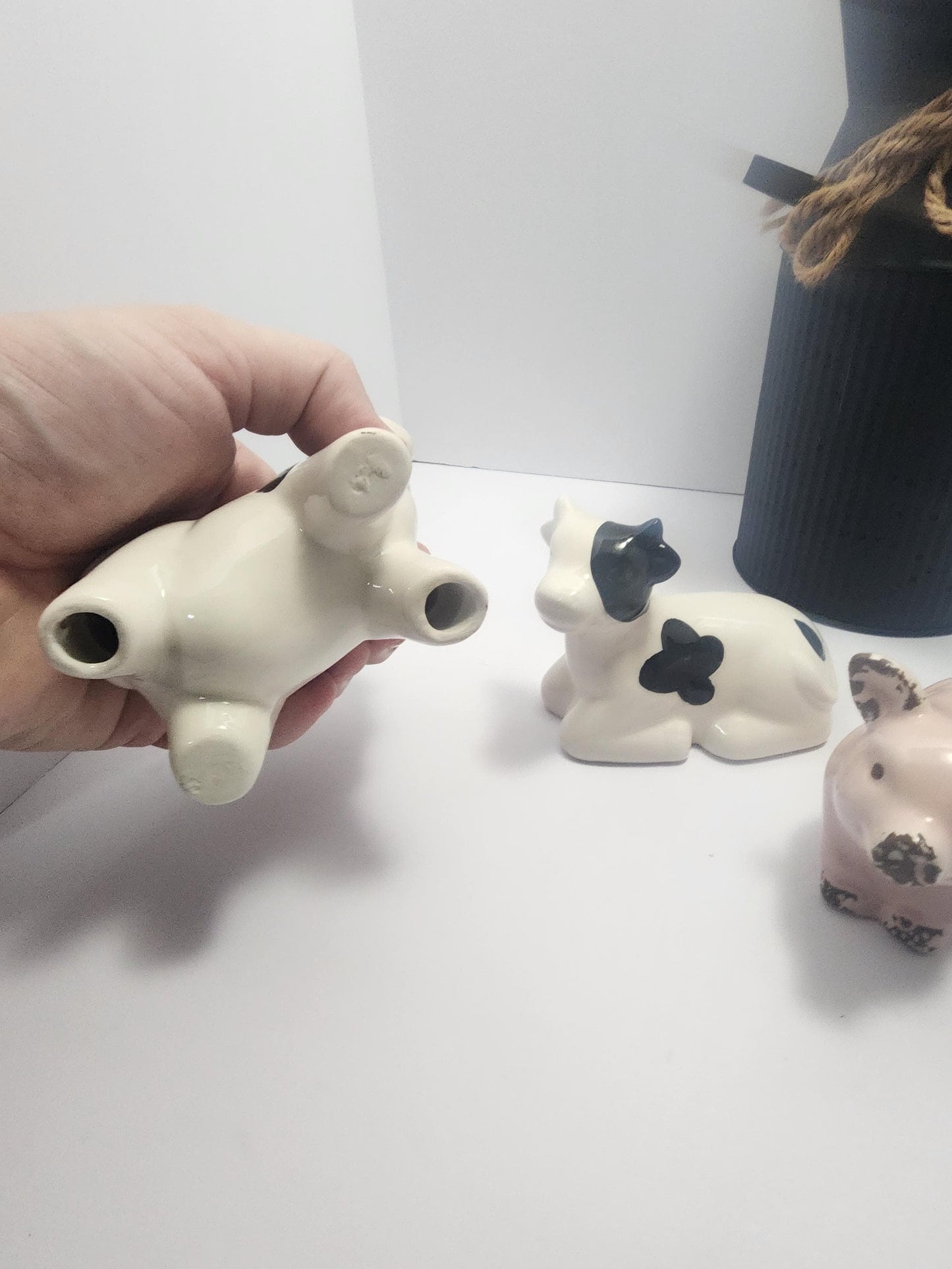 Farm Decor Animals & Milk Jug Vases - Farm - Farm Gifts - Farming - Farm Decor - Cows - Pigs - Milk Jug - Vases - Home Decor - Animals