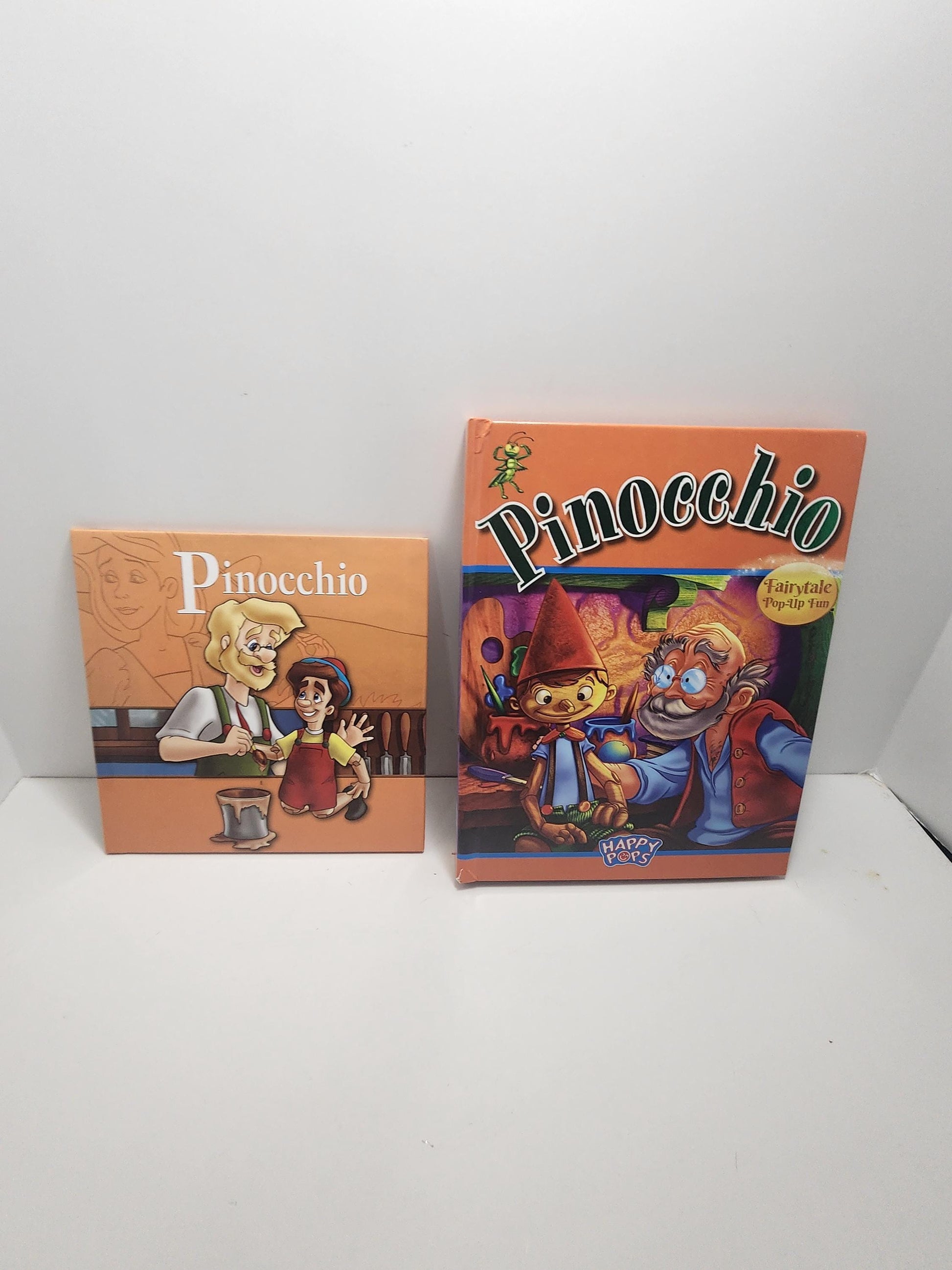Pinocchio Vintage Pop Up And Fairytale Books LOT Of 2 - Pinocchio - Pop Up Books - Children's Books - Books - Kids Books - Fairy Tale