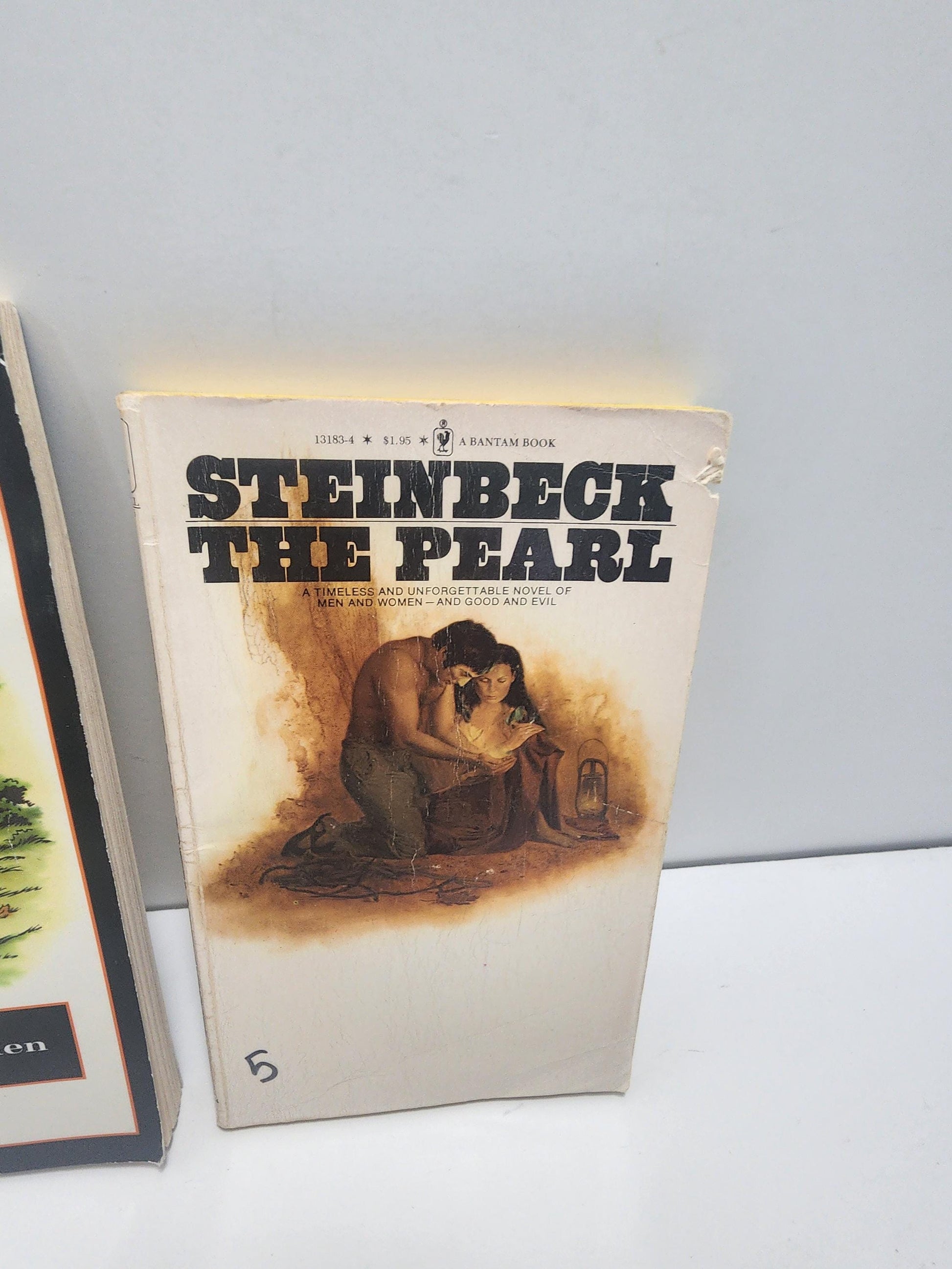 Of Mice And Men & The Pearl Vintage John Steinback Books LOT Of 2 - The Pearl - Of Mice And Men - Literature - John Steinback
