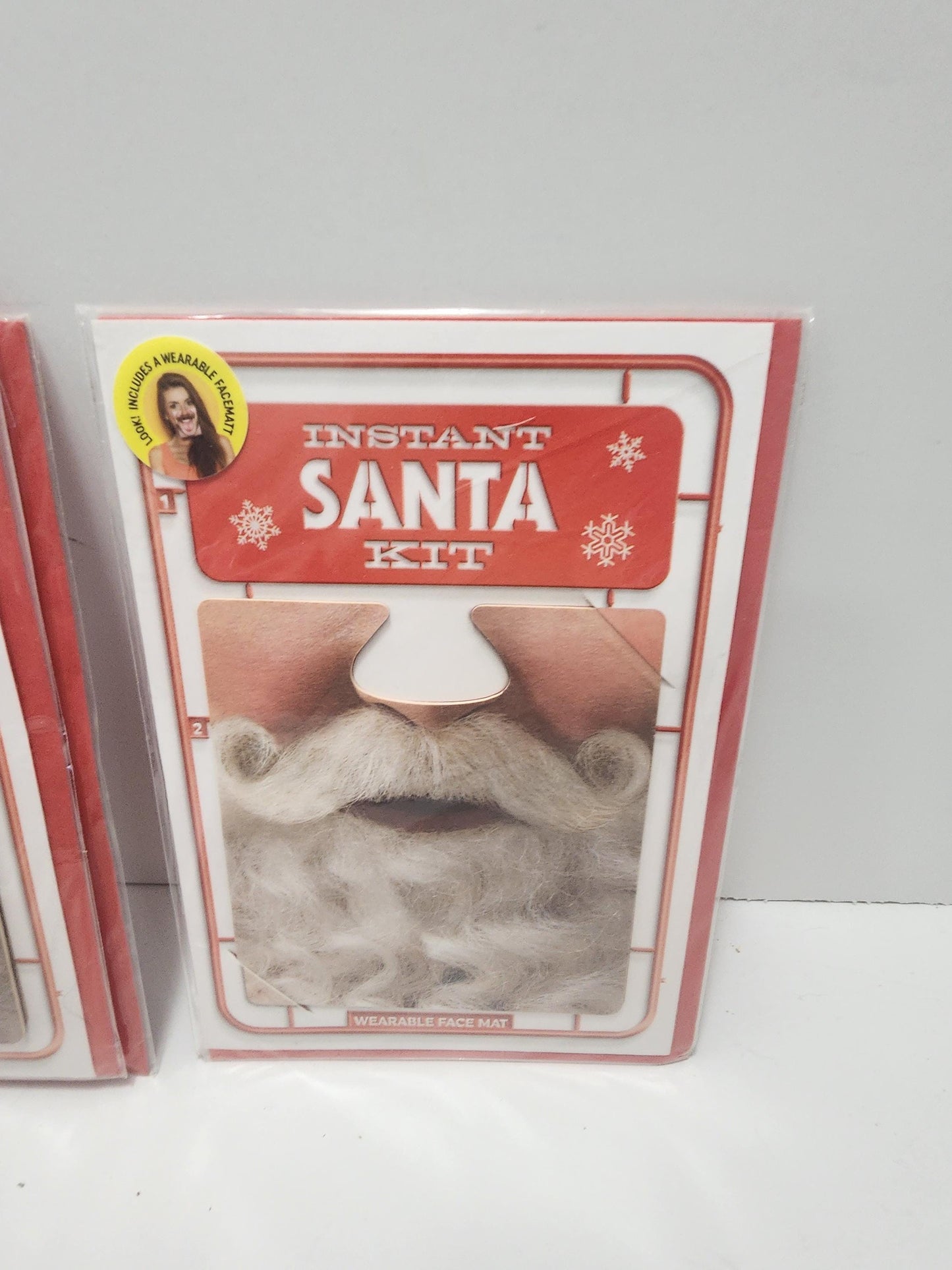 Instant Santa Costume Face Kit - Halloween - Costumes - Santa - Santa Beard - Christmas - Christmas Costume - Santa Costume