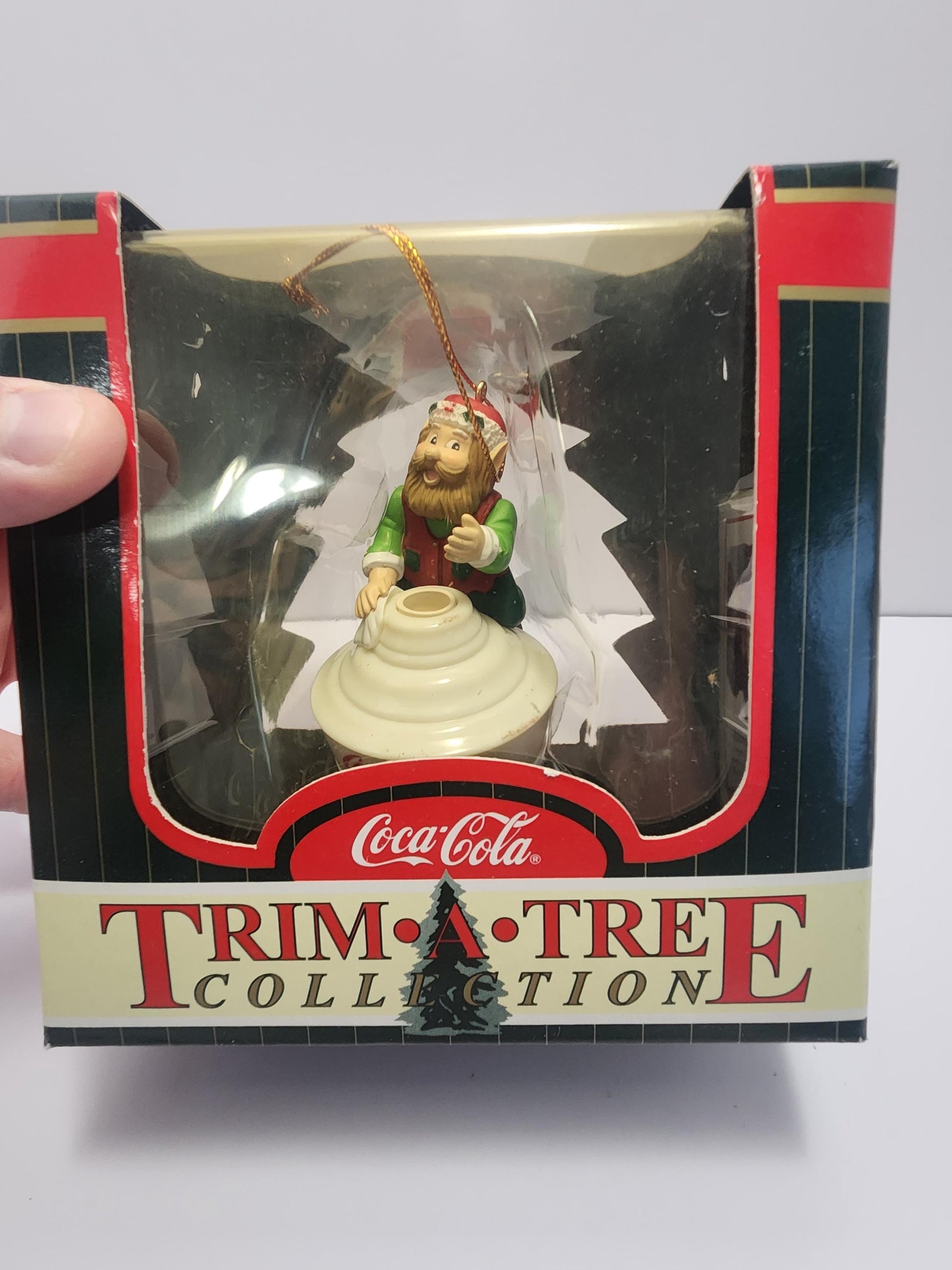 Coca Cola Trim A Tree Elf Vintage 1990s Christmas Ornament - Ornaments - Christmas - Elf - Elves - Christmas Ornaments - Coca Cola
