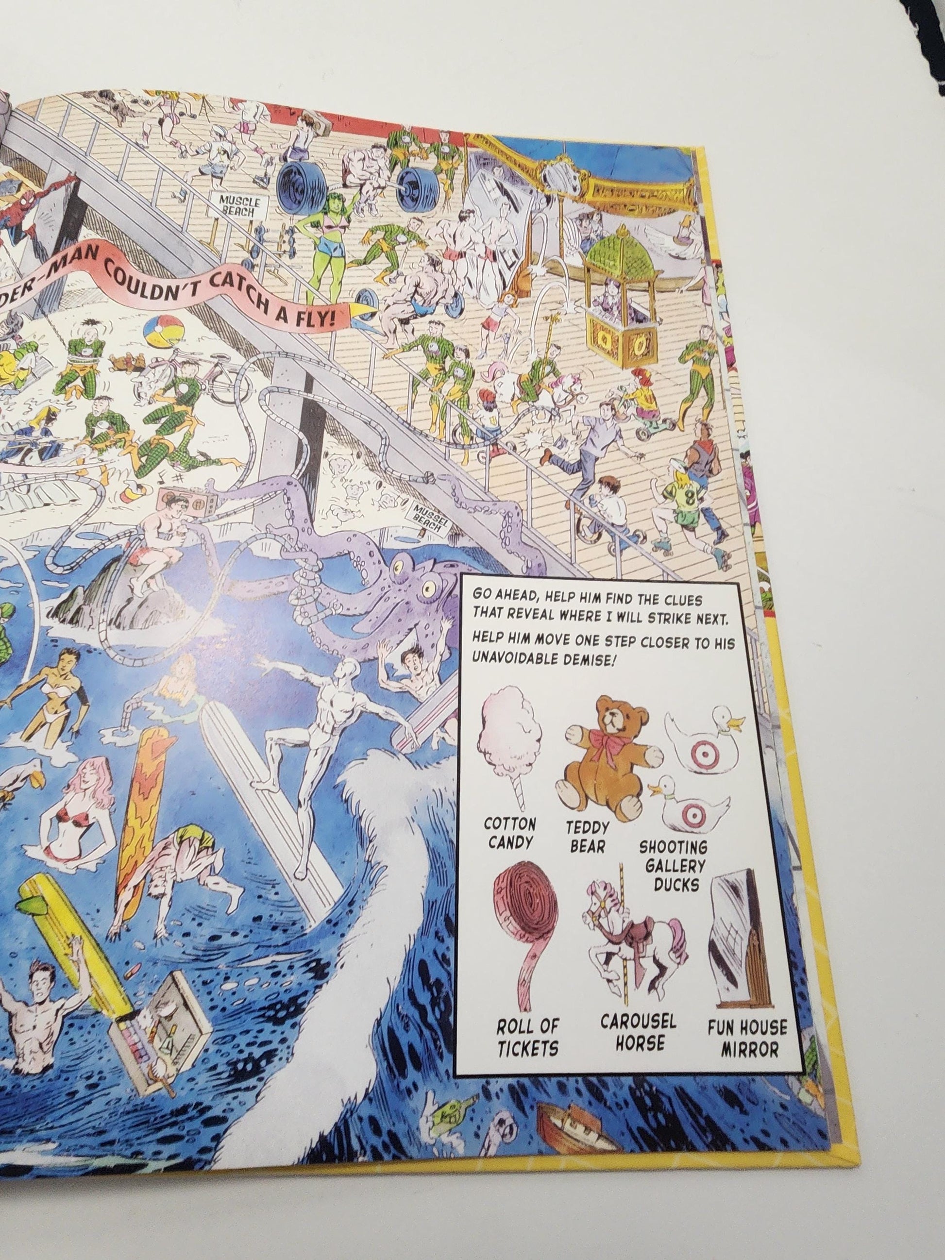 Spiderman Where's Waldo Style Look & Find Book - Ispy - Where's Waldo - Look and Find - Marvel - Spiderman - Spiderman Books - Spiderman Gif