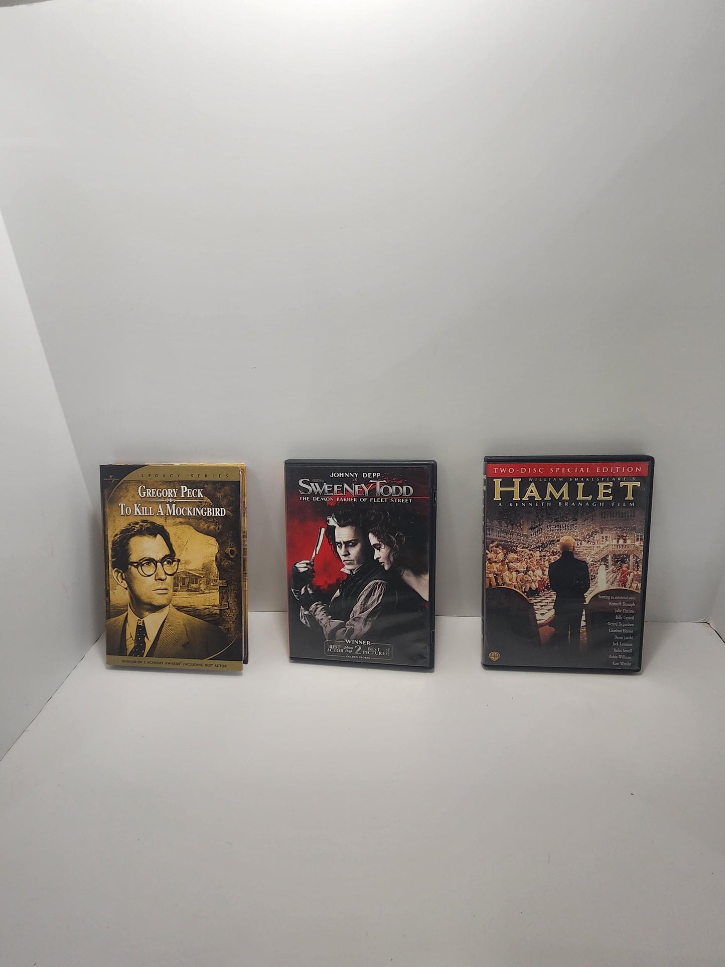 Famous English Literature DVD Movies - Hamlet - Sweeny Todd - To Kill A Mockingbird - Literature - Books - Movies - Book Movies - English