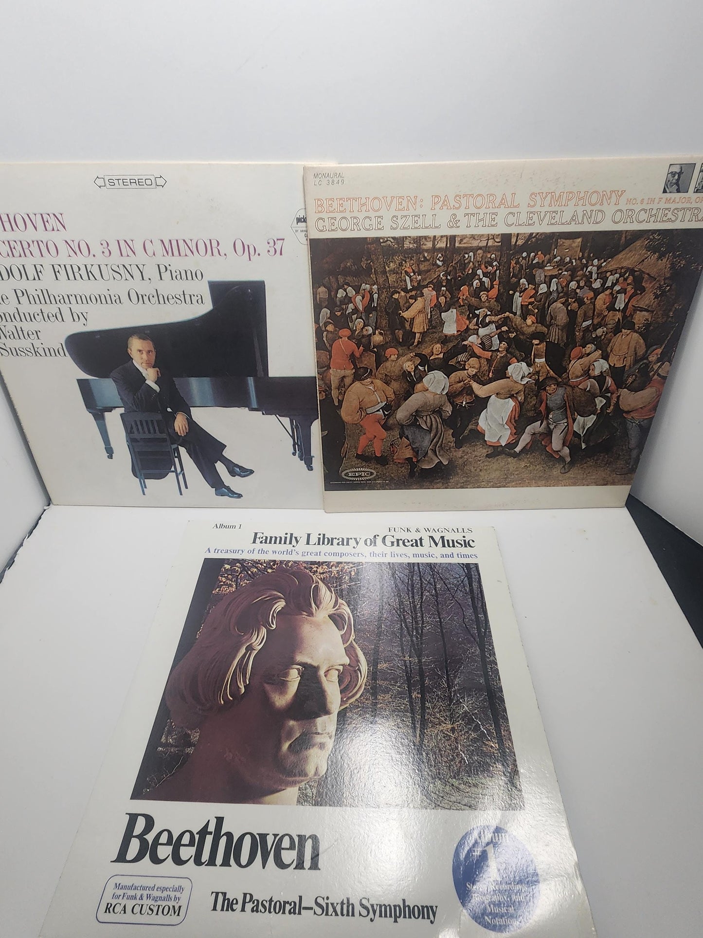 1970s 1980s Beethoven LOT Of 3 Vintage Vinyl LP Records Sets - Beethoven - Beethoven Records - LPS - Lp Records - Vinyl - Vinyl Records