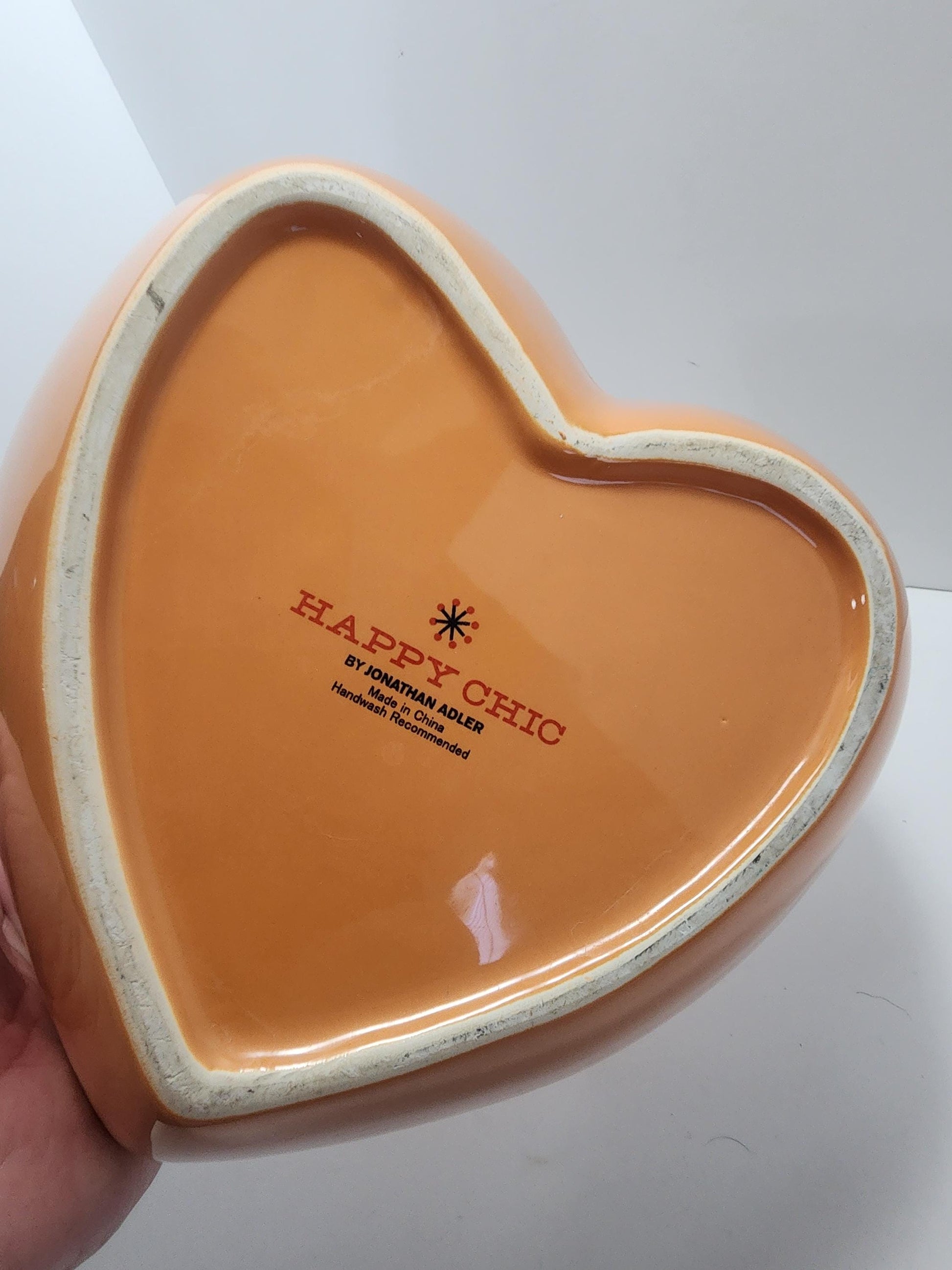 Happy Chic Le Creuset Stoneware Heart Dish in Orange Blossom - Orange Dishes - Happy Chic - Stoneware - Heart Dish - Dishes - Kitchen