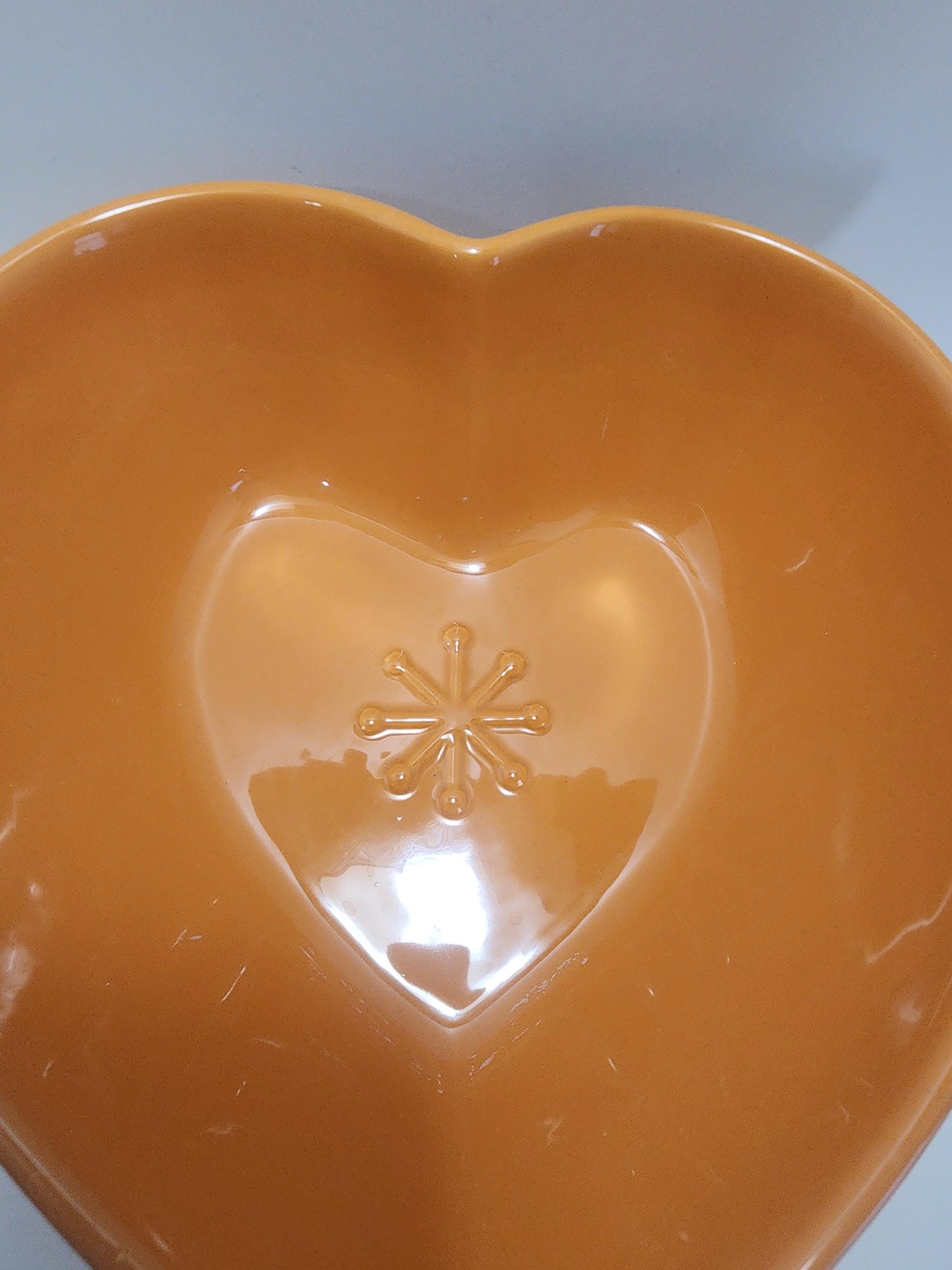 Happy Chic Le Creuset Stoneware Heart Dish in Orange Blossom - Orange Dishes - Happy Chic - Stoneware - Heart Dish - Dishes - Kitchen
