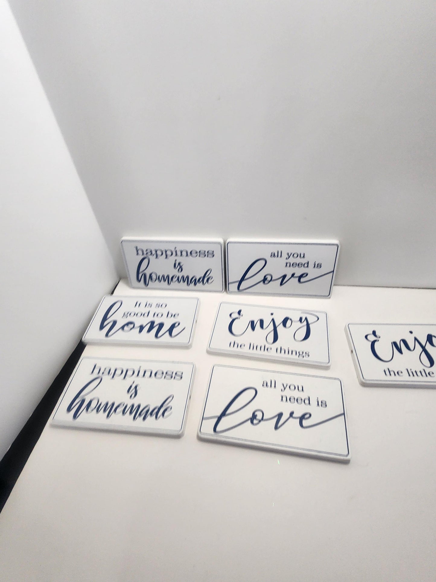 Home Decor Plaque Signs - Home Decor - Decor - Enjoy - Love - Home - Signs - Wall Decor - Wall Hangings - Signs