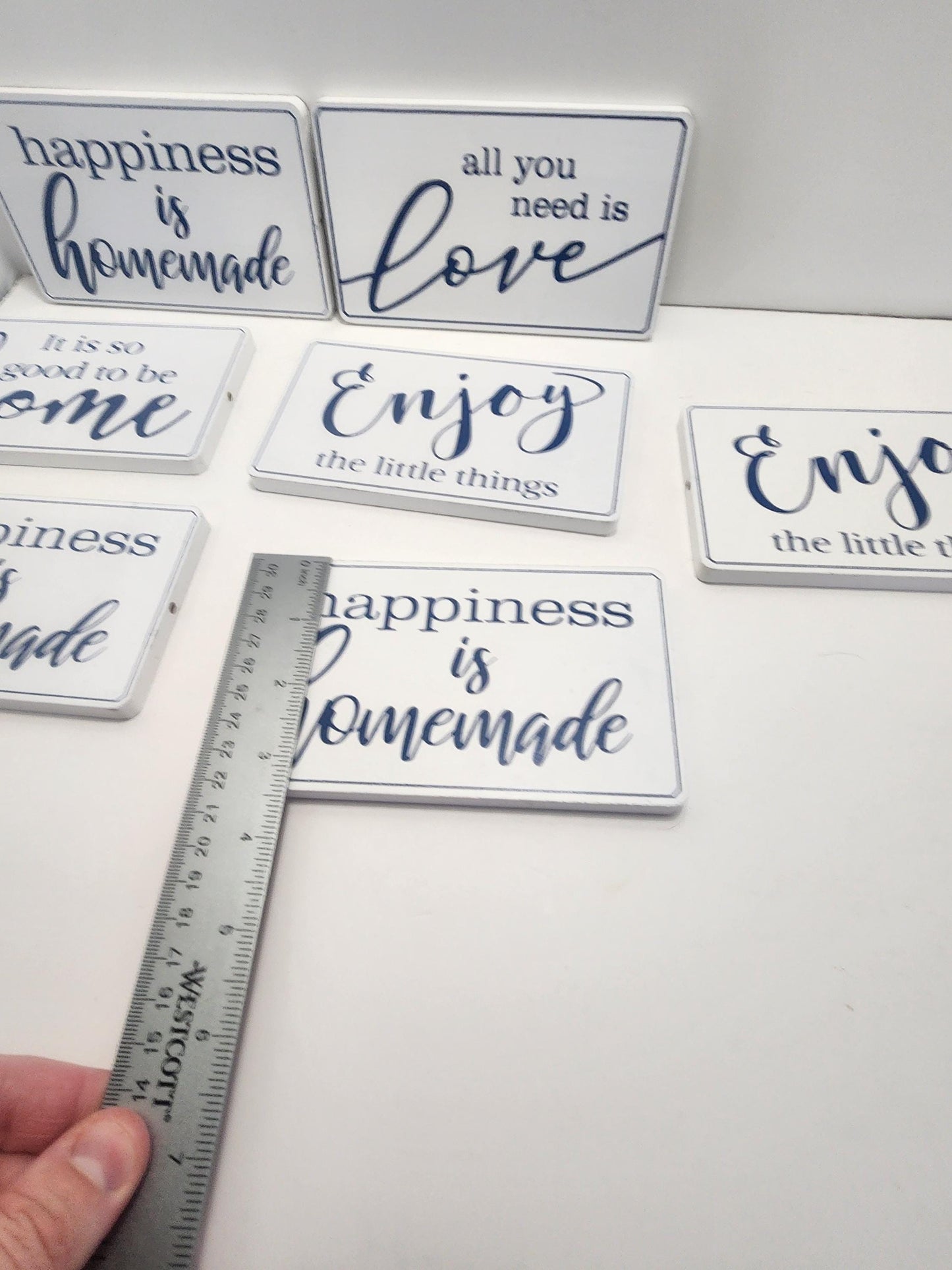 Home Decor Plaque Signs - Home Decor - Decor - Enjoy - Love - Home - Signs - Wall Decor - Wall Hangings - Signs