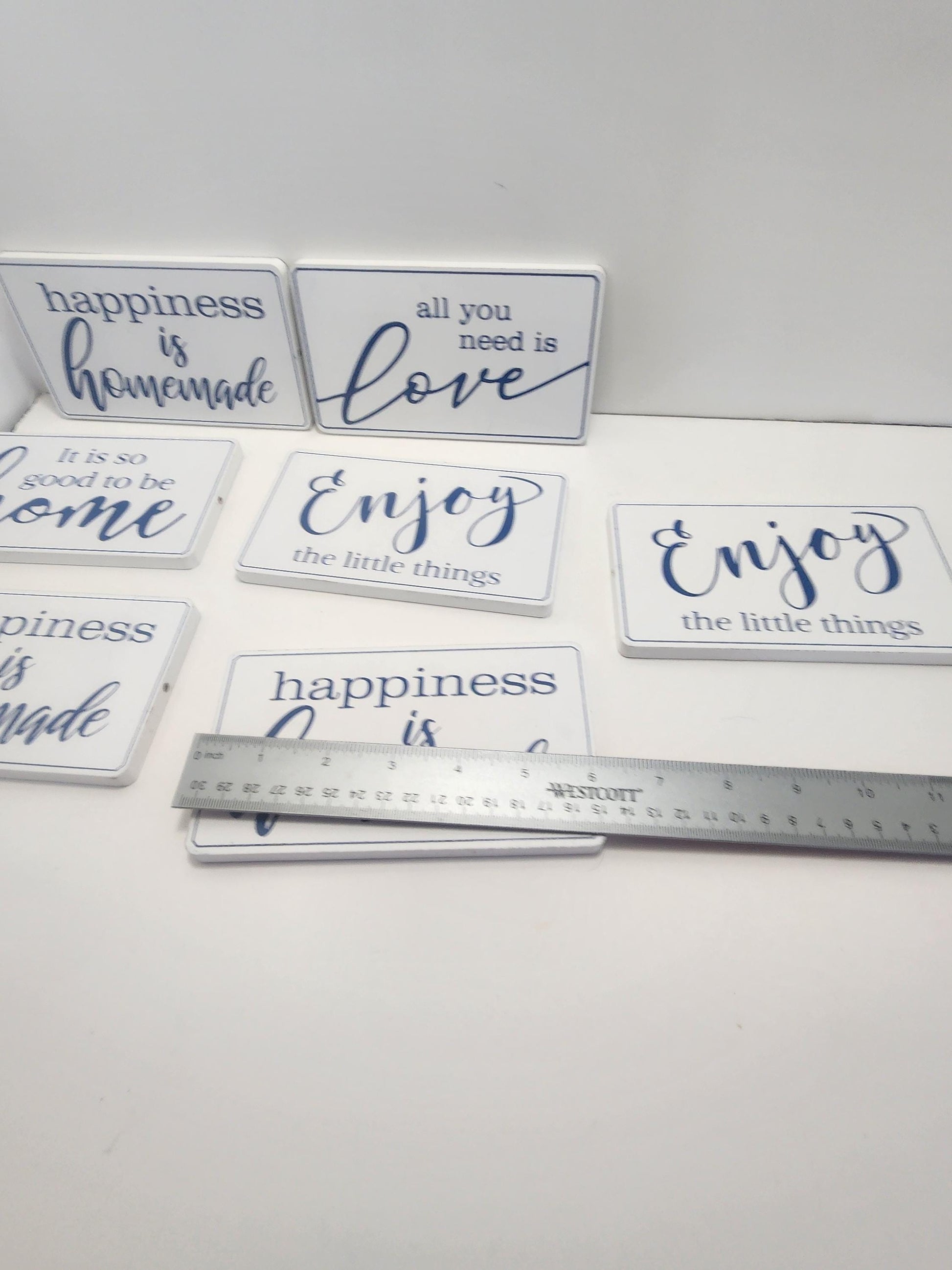 Home Decor Plaque Signs - Home Decor - Decor - Enjoy - Love - Home - Signs - Wall Decor - Wall Hangings - Signs