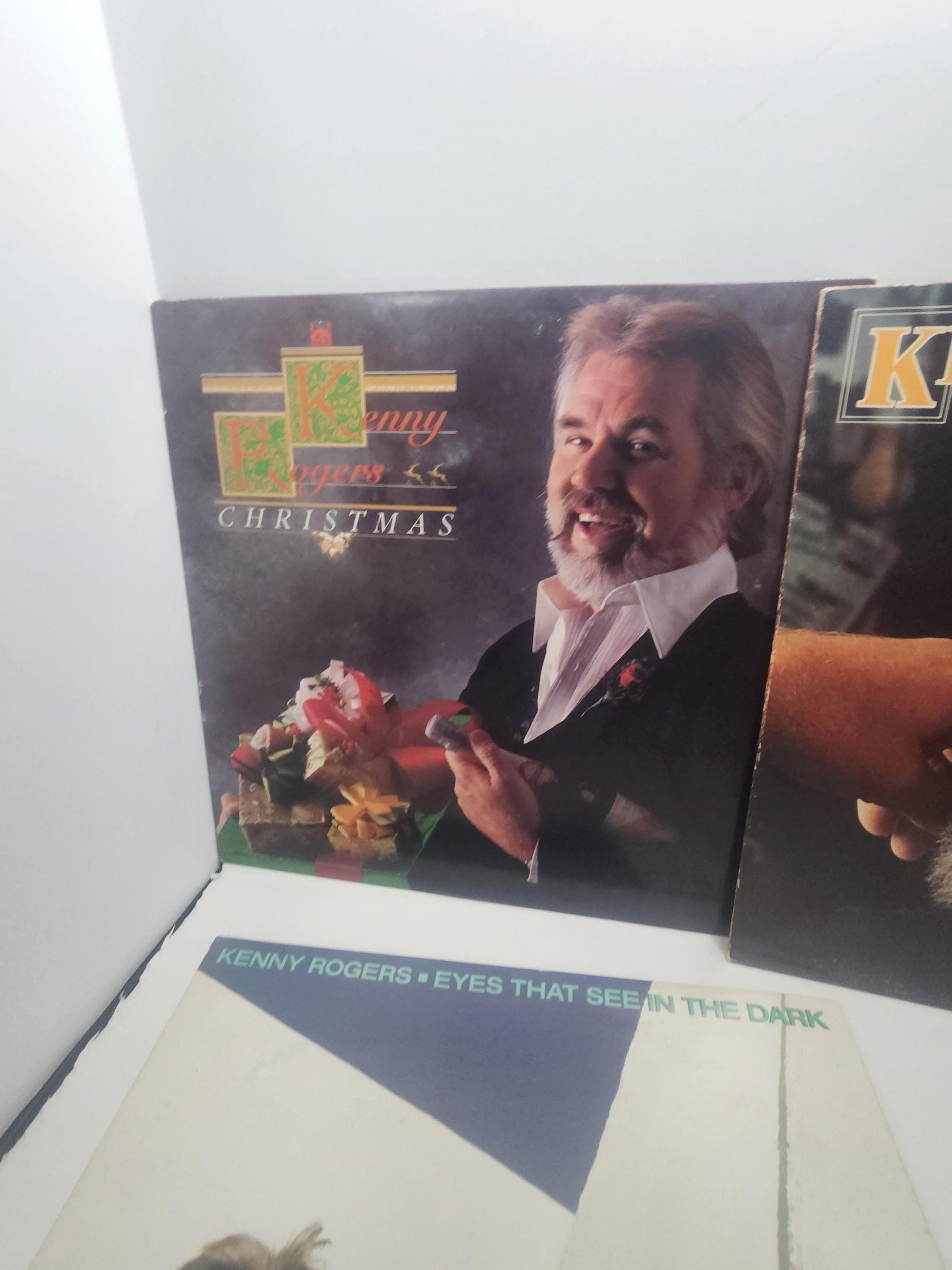 Kenny Rodgers Vintage 1980s LOT Of 3 Vinyl Lp Records - Vinyl - Vinyl LP Records - Kenny Rodgers - Kenny Rodgers Records - Music - Christmas