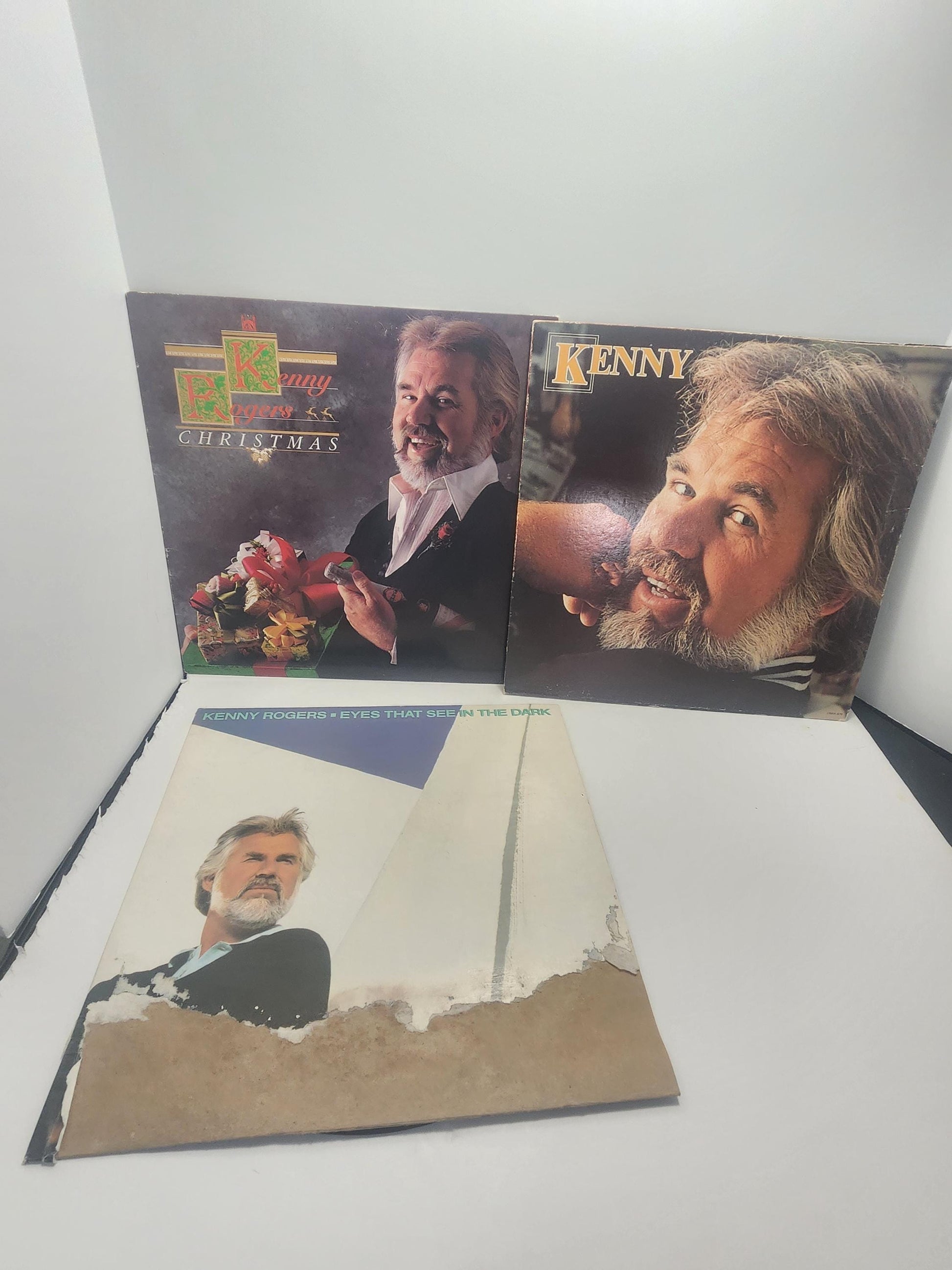 Kenny Rodgers Vintage 1980s LOT Of 3 Vinyl Lp Records - Vinyl - Vinyl LP Records - Kenny Rodgers - Kenny Rodgers Records - Music - Christmas