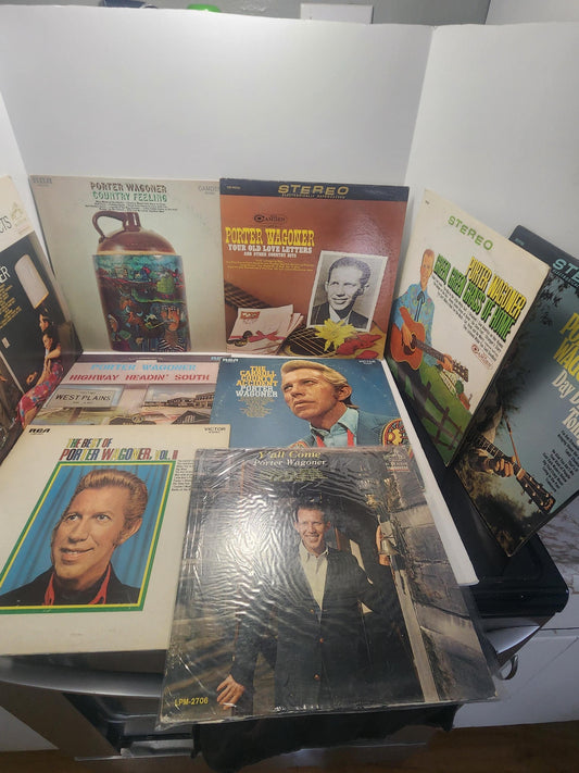 Porter Wagoner LOT Of 9 Vintage Vinyl LP Records - Porter Wagoner - West Plains Missouri - Missouri - Vinyl - Vintage Records - Lp Records