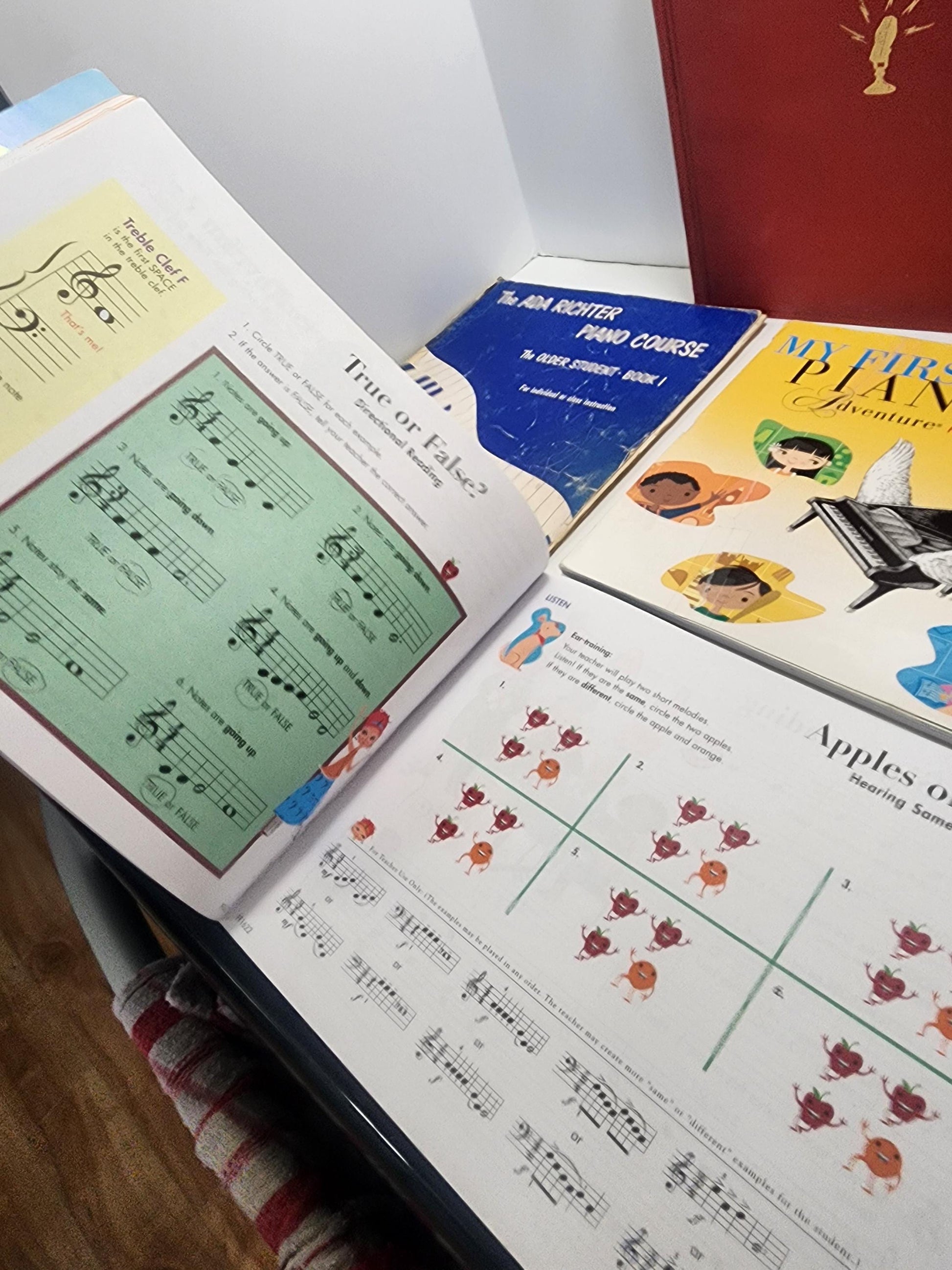 My First Piano & Others LOT Of 5 Lesson Books - Sheet Music - Piano - My First Piano - Lesson Books - Band - Instruments - Musical Books