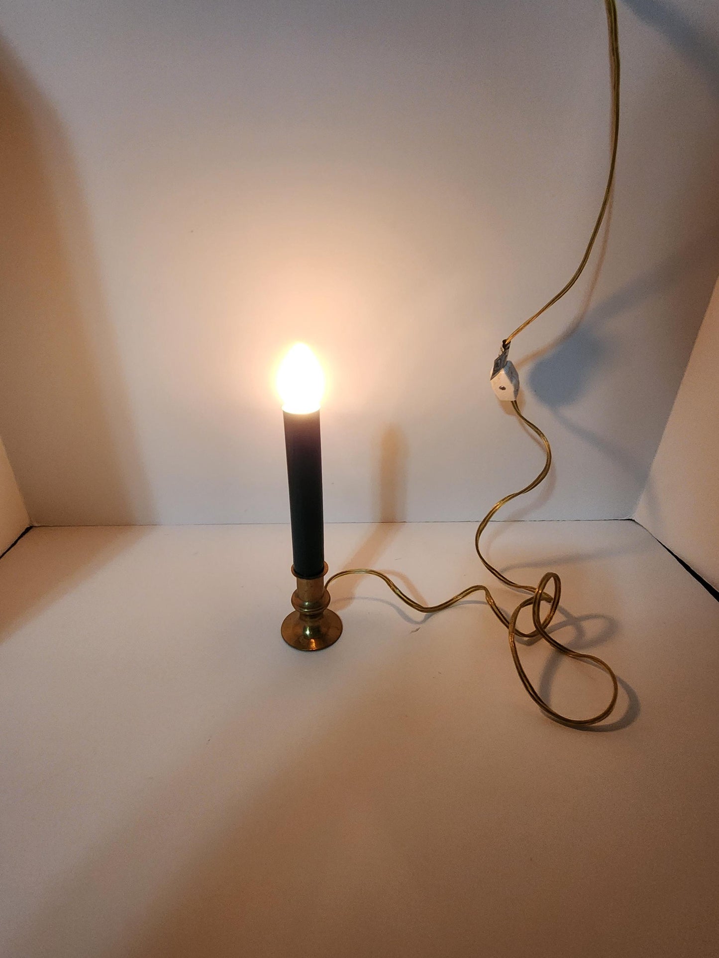 Vintage Light Up Candlestick - Christmas - Lights - Christmas Lights - Candles - Candlestick - Vintage Lights - Christmas Candle