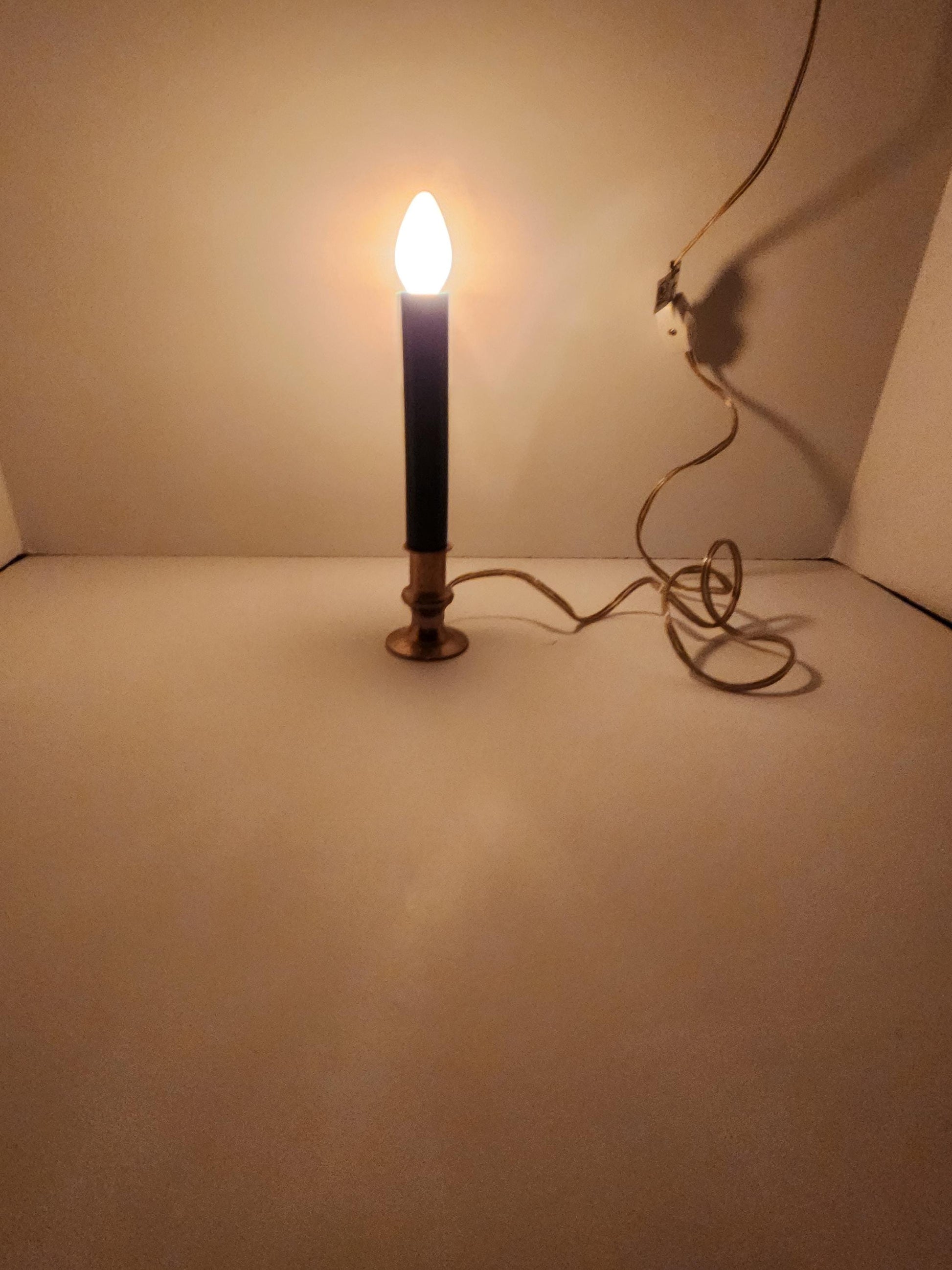 Vintage Light Up Candlestick - Christmas - Lights - Christmas Lights - Candles - Candlestick - Vintage Lights - Christmas Candle