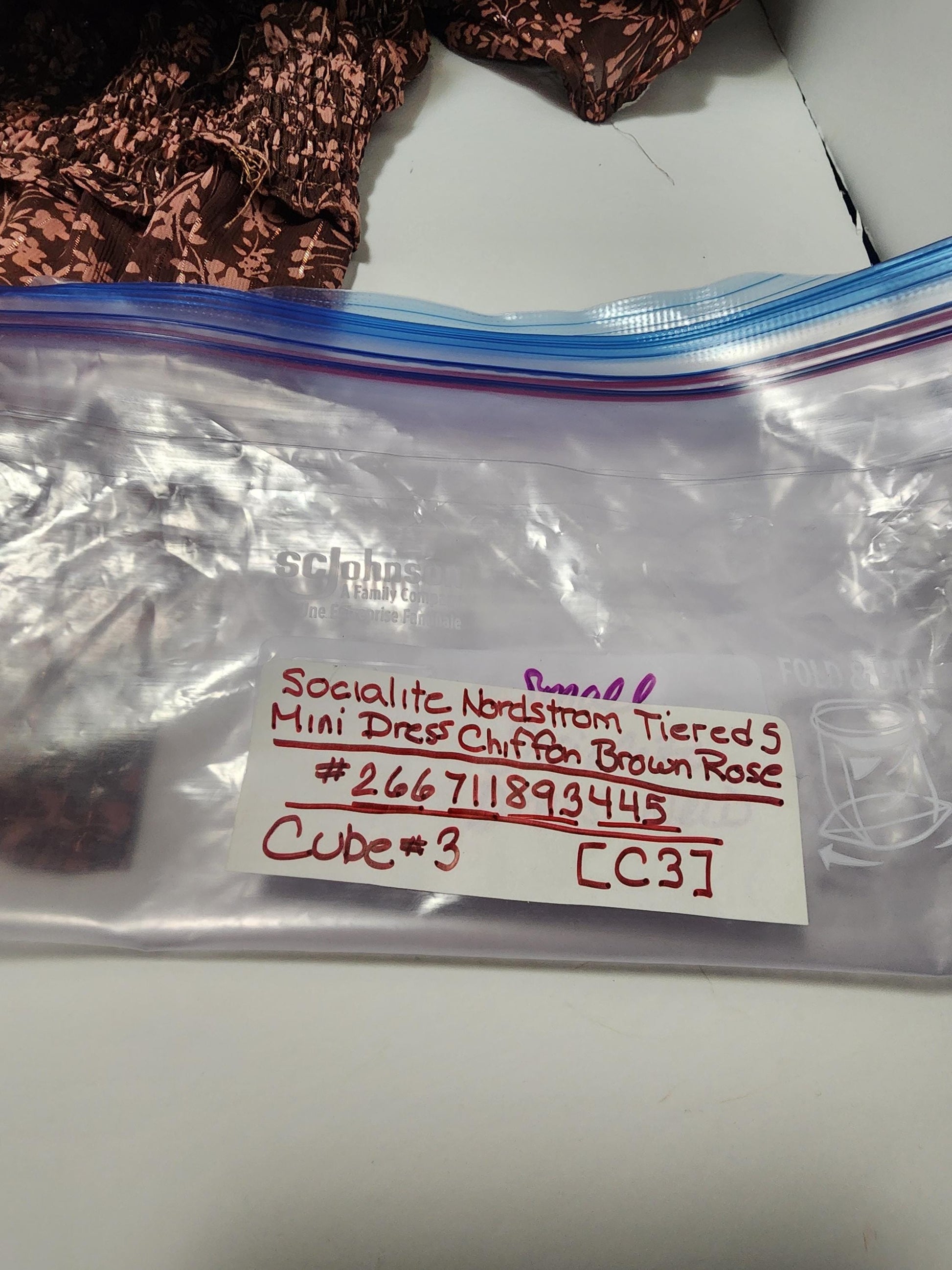 Socialite Nordstrom Dress Size S - Nordstrom - Socialite - Dresses - Mini Dress - Chiffon - Brown Rose - Gift For Women